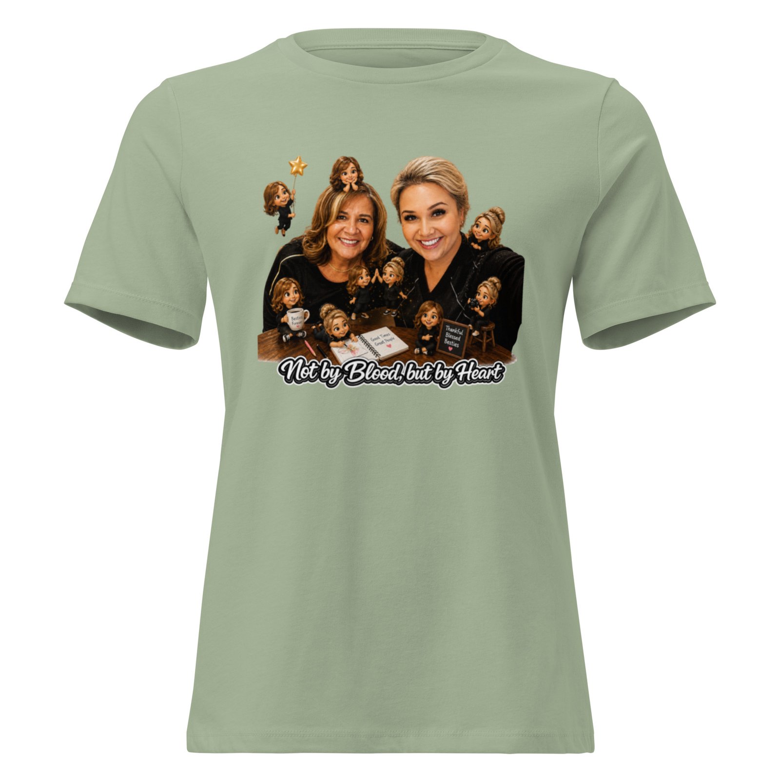 Lally's-Toni by Heart Custom Women's Relaxed T-Shirt/ RockaTeeWear - Image 4
