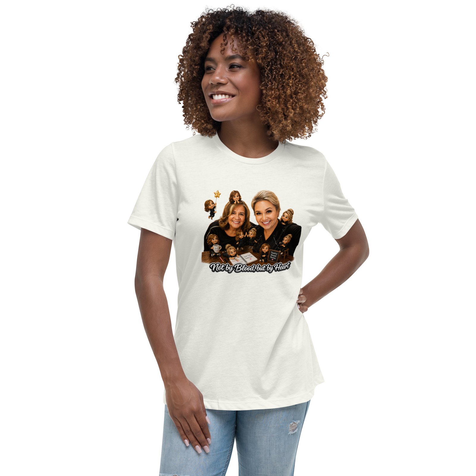 Lally's-Toni by Heart Custom Women's Relaxed T-Shirt/ RockaTeeWear - Image 32