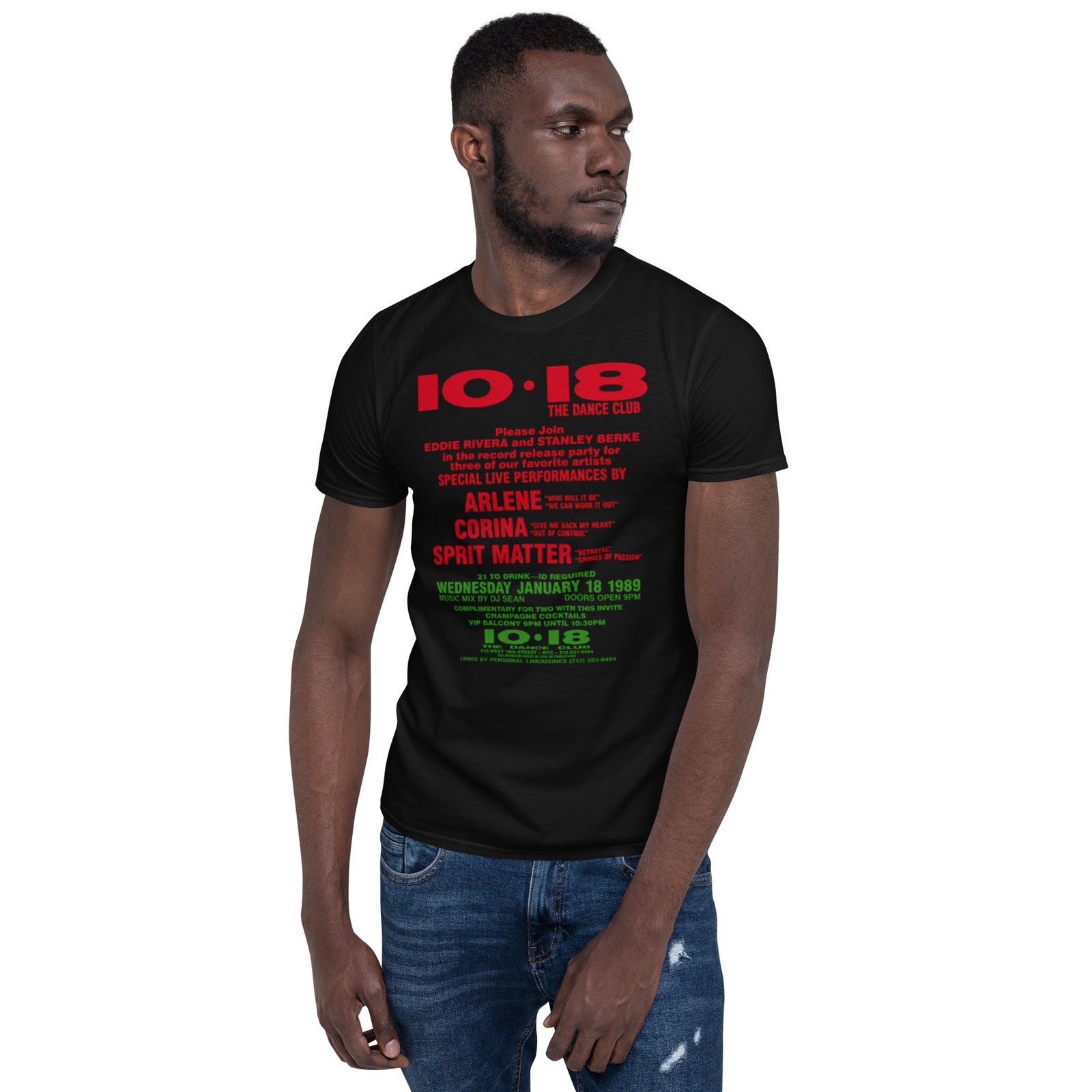 1018 Flashback 1988 Short-Sleeve Unisex T-Shirt / RockaTeeWear - Image 37