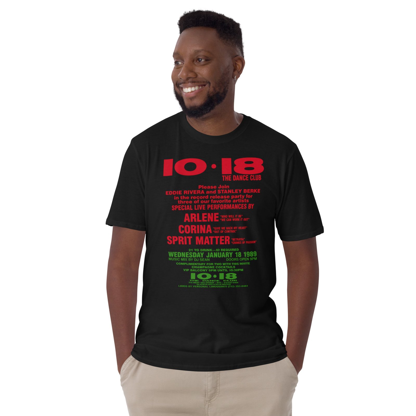 1018 Flashback 1988 Short-Sleeve Unisex T-Shirt / RockaTeeWear - Image 17