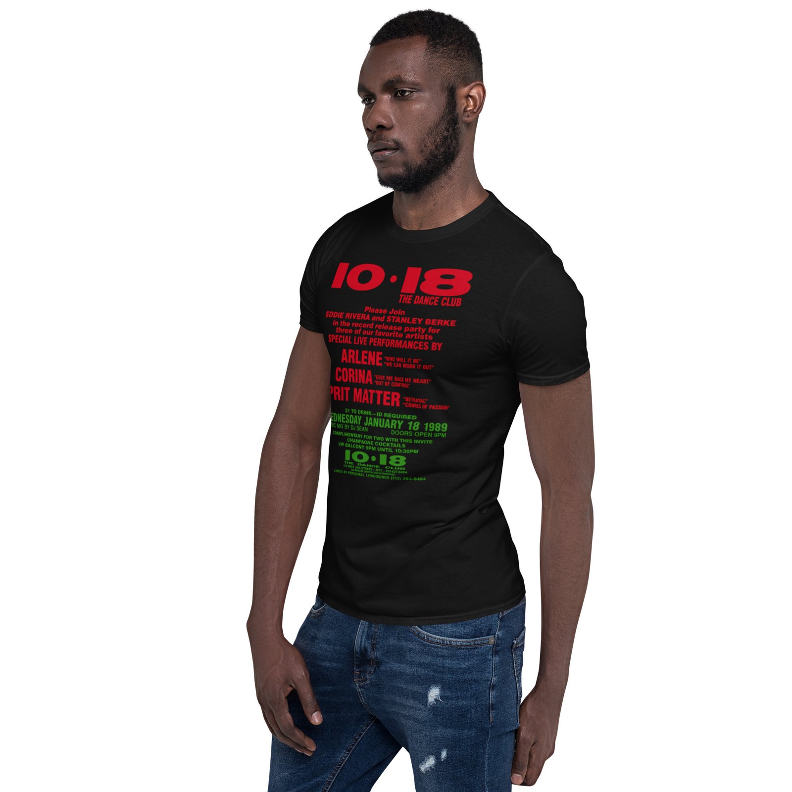 1018 Flashback 1988 Short-Sleeve Unisex T-Shirt / RockaTeeWear - Image 50