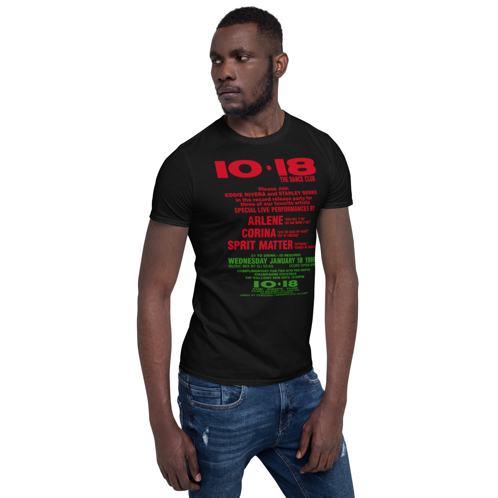 1018 Flashback 1988 Short-Sleeve Unisex T-Shirt / RockaTeeWear - Image 43