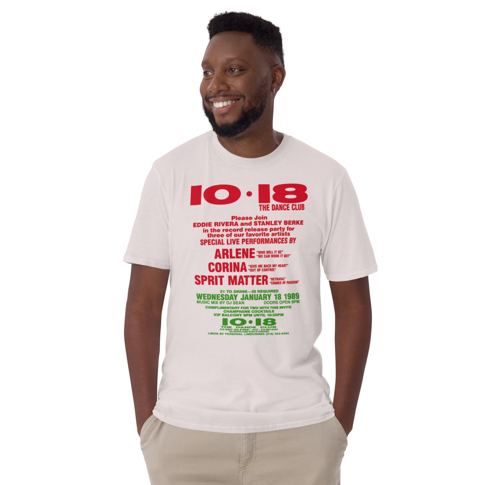1018 Flashback 1988 Short-Sleeve Unisex T-Shirt / RockaTeeWear - Image 16