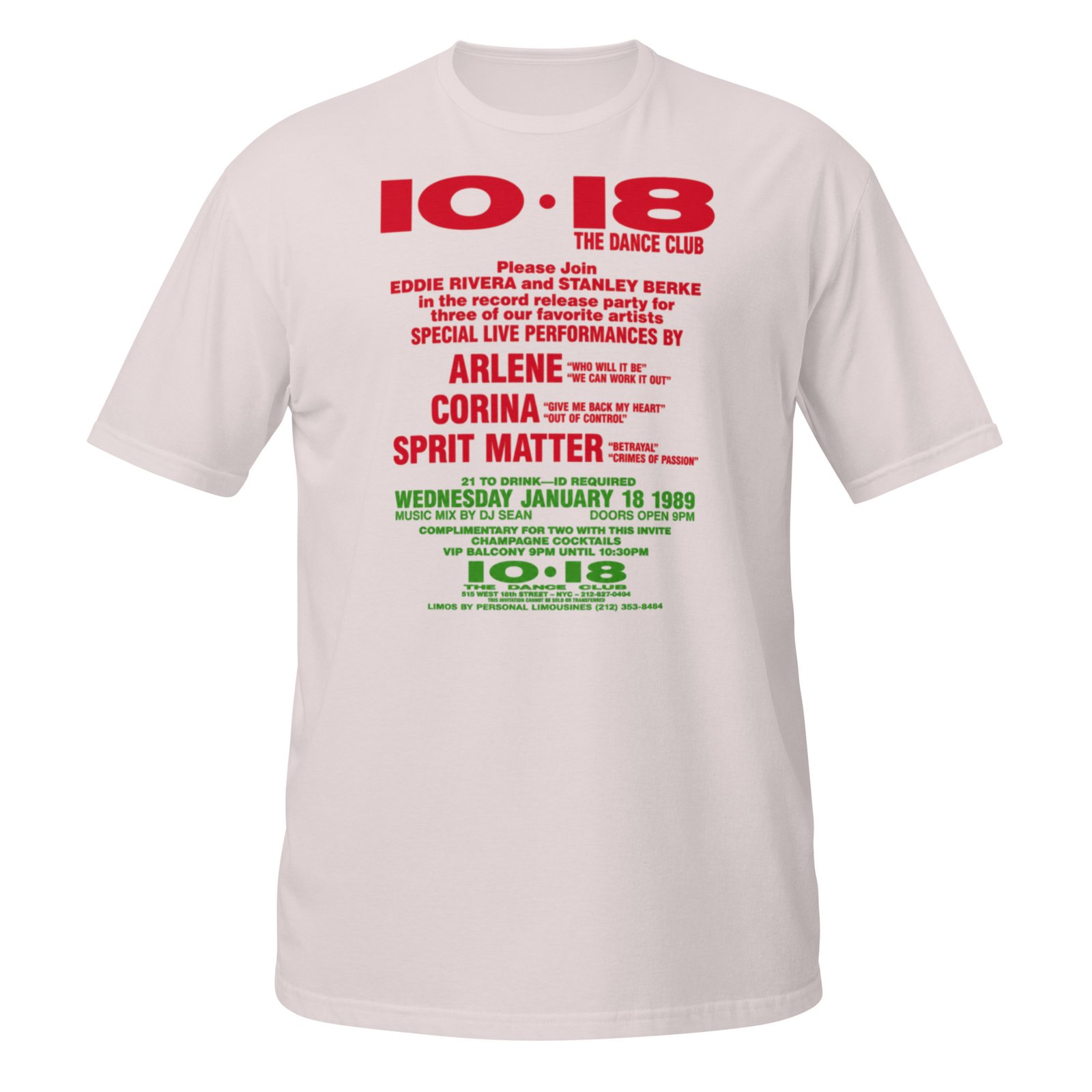 1018 Flashback 1988 Short-Sleeve Unisex T-Shirt / RockaTeeWear - Image 6
