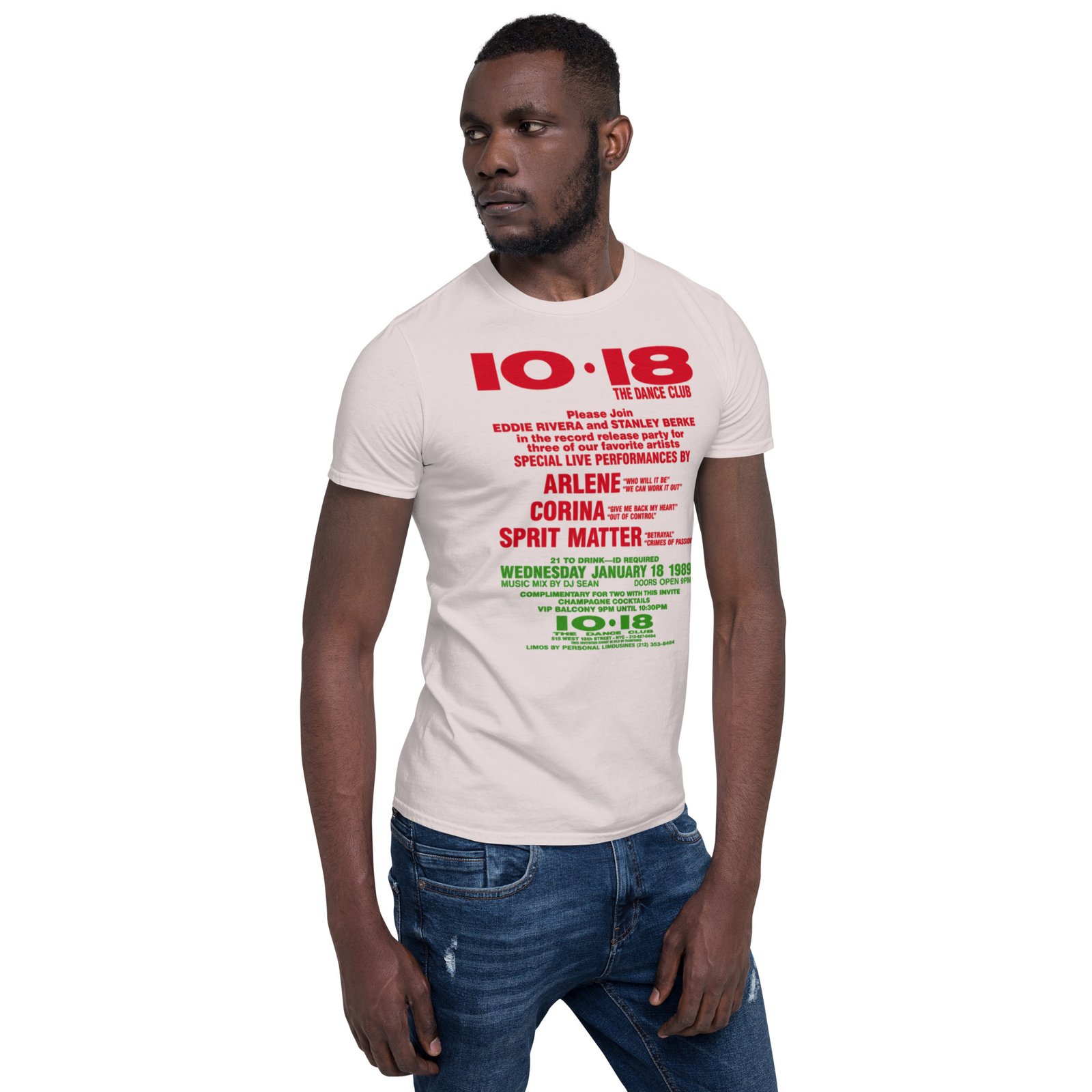 1018 Flashback 1988 Short-Sleeve Unisex T-Shirt / RockaTeeWear - Image 47