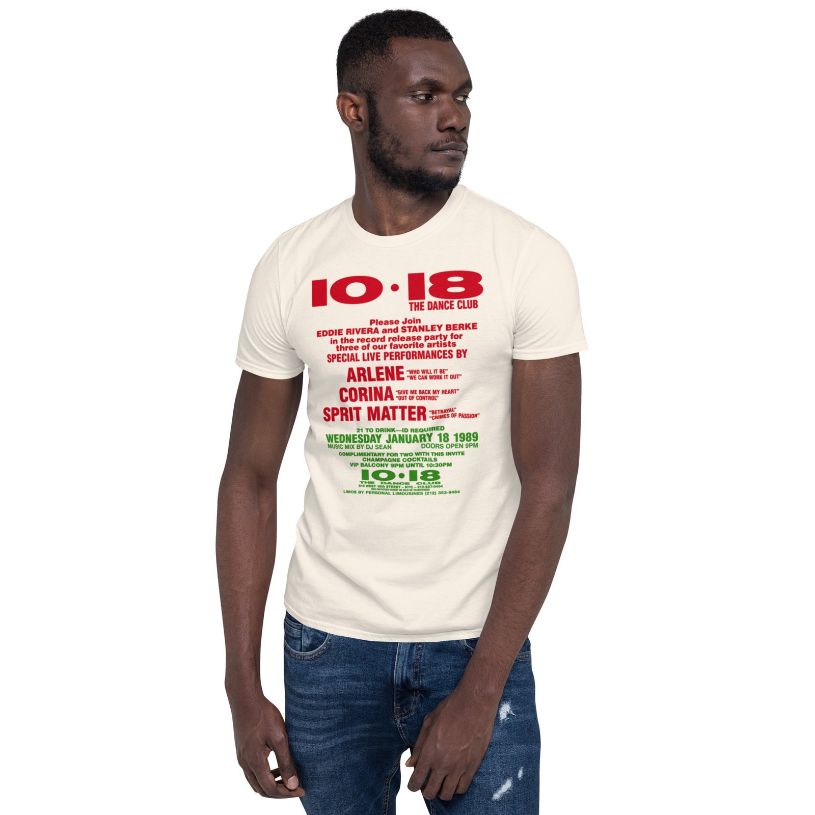 1018 Flashback 1988 Short-Sleeve Unisex T-Shirt / RockaTeeWear - Image 41