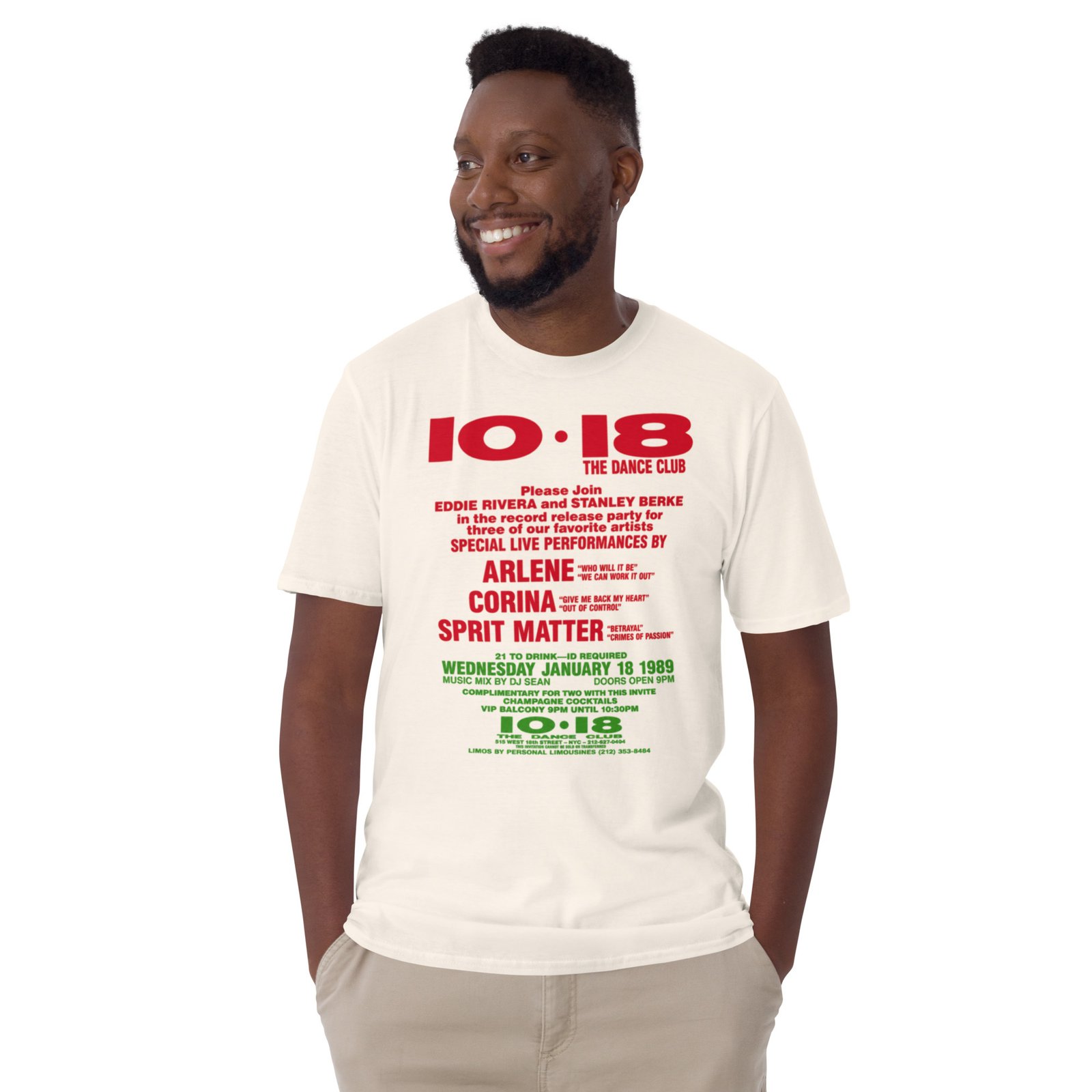 1018 Flashback 1988 Short-Sleeve Unisex T-Shirt / RockaTeeWear - Image 21