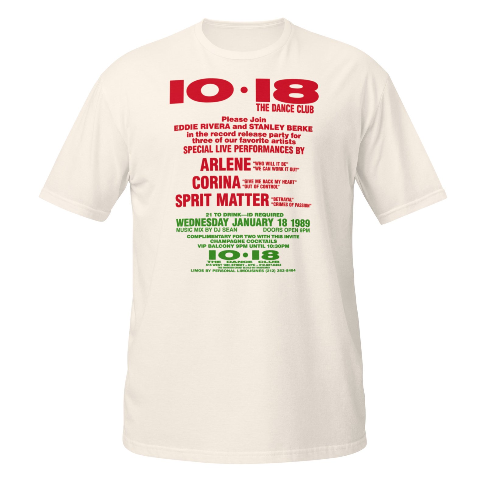 1018 Flashback 1988 Short-Sleeve Unisex T-Shirt / RockaTeeWear - Image 7