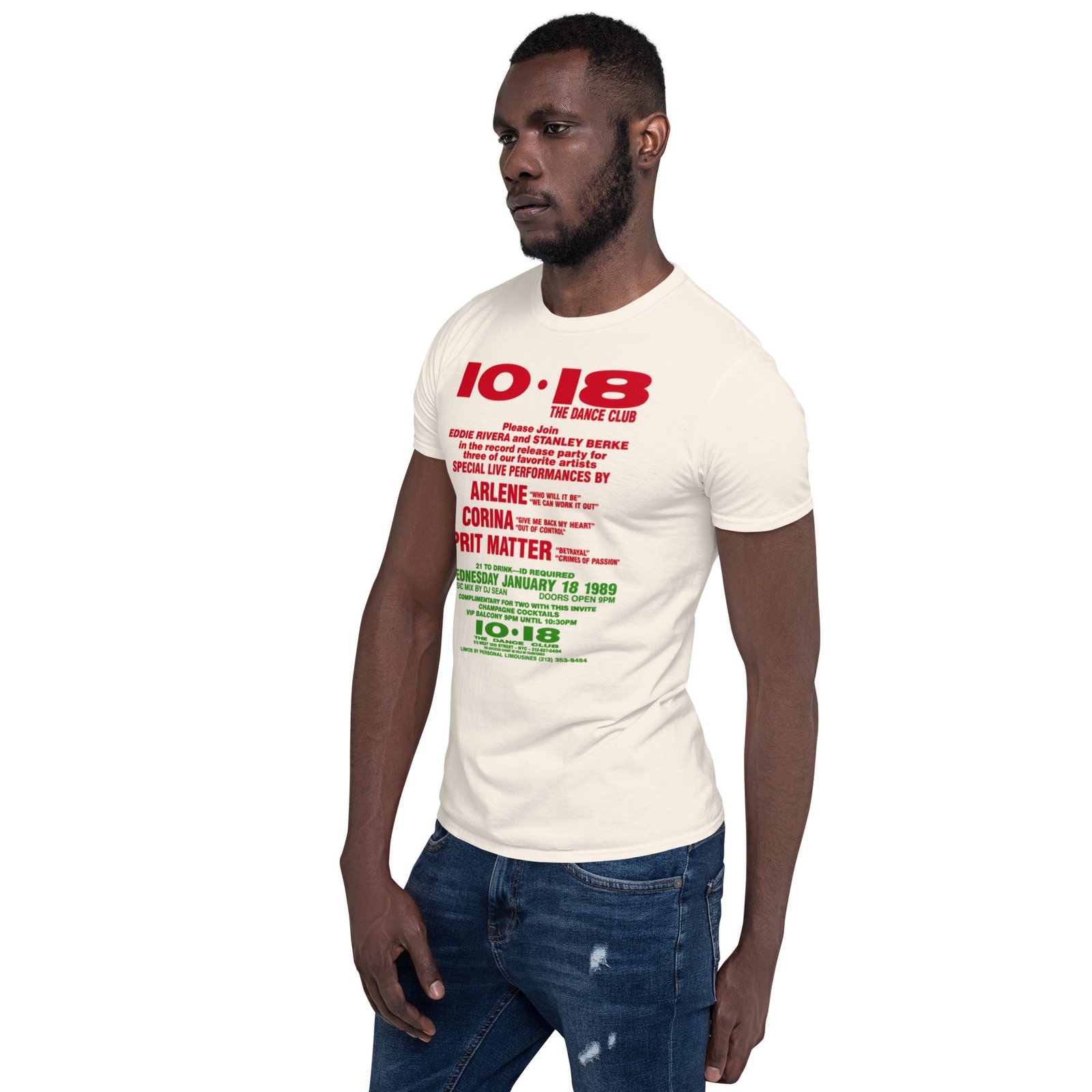 1018 Flashback 1988 Short-Sleeve Unisex T-Shirt / RockaTeeWear - Image 55