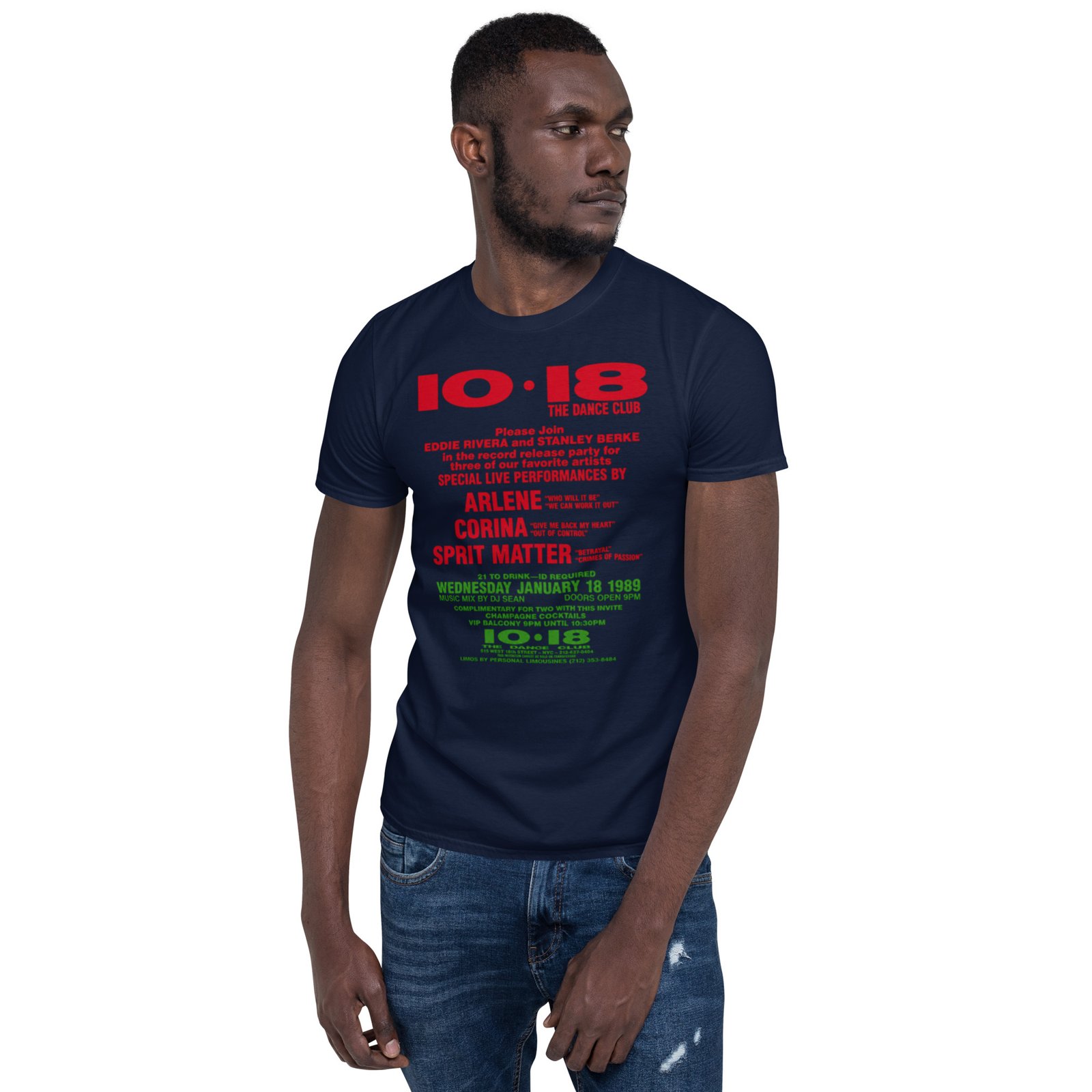 1018 Flashback 1988 Short-Sleeve Unisex T-Shirt / RockaTeeWear - Image 38