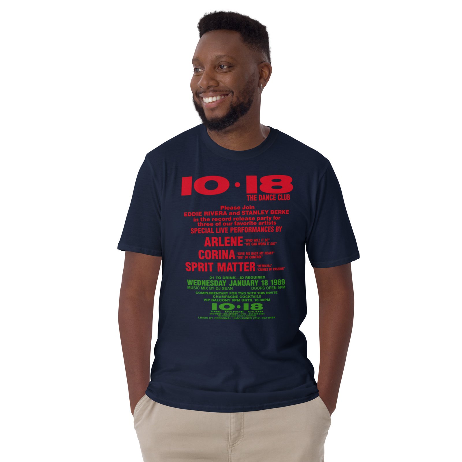 1018 Flashback 1988 Short-Sleeve Unisex T-Shirt / RockaTeeWear - Image 18