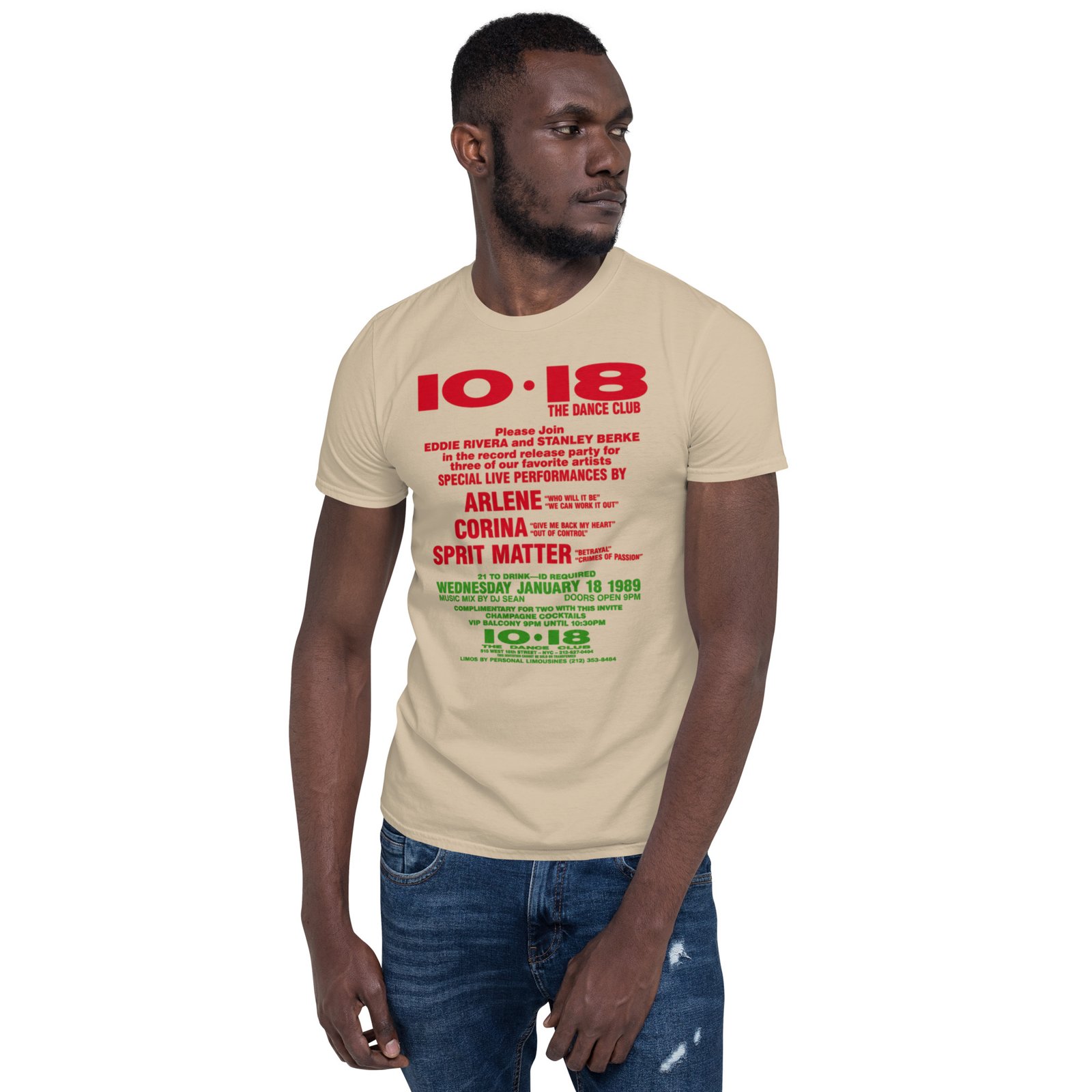 1018 Flashback 1988 Short-Sleeve Unisex T-Shirt / RockaTeeWear - Image 39