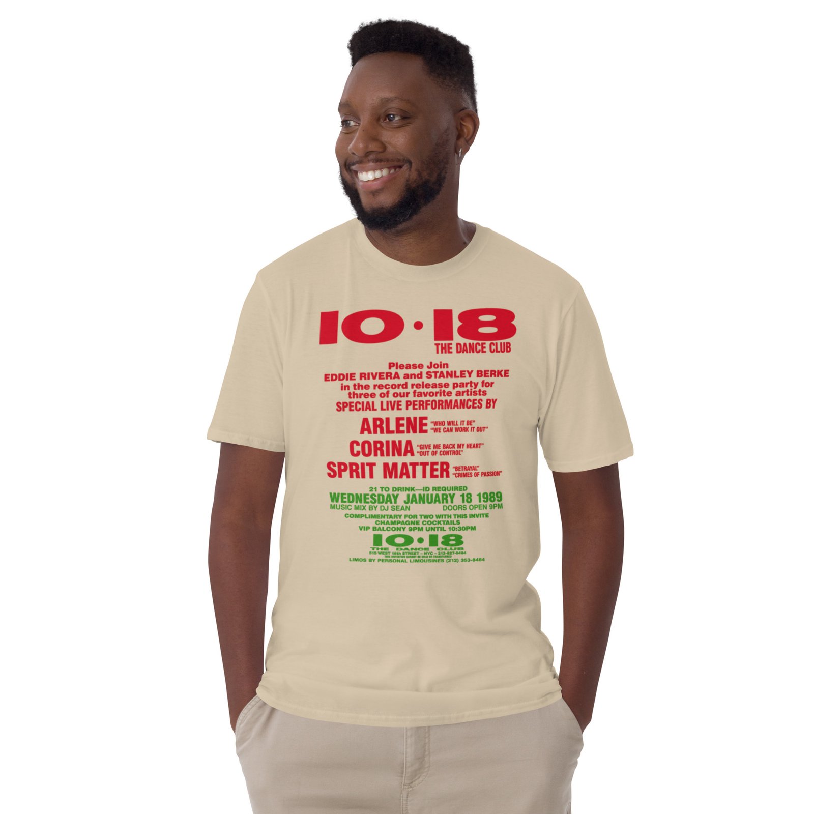 1018 Flashback 1988 Short-Sleeve Unisex T-Shirt / RockaTeeWear - Image 19