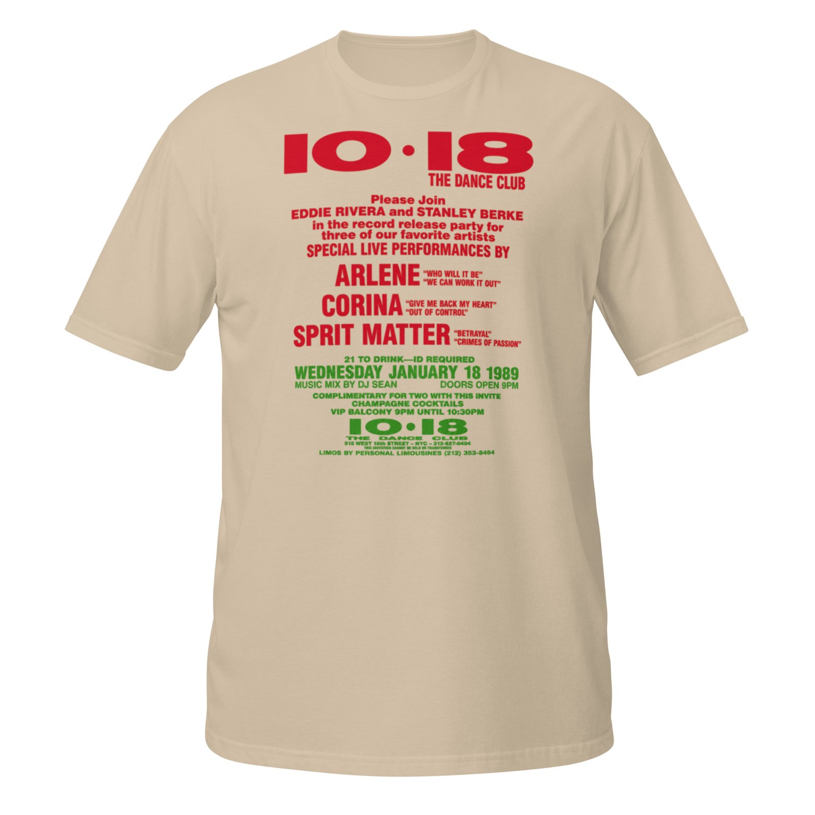1018 Flashback 1988 Short-Sleeve Unisex T-Shirt / RockaTeeWear - Image 4