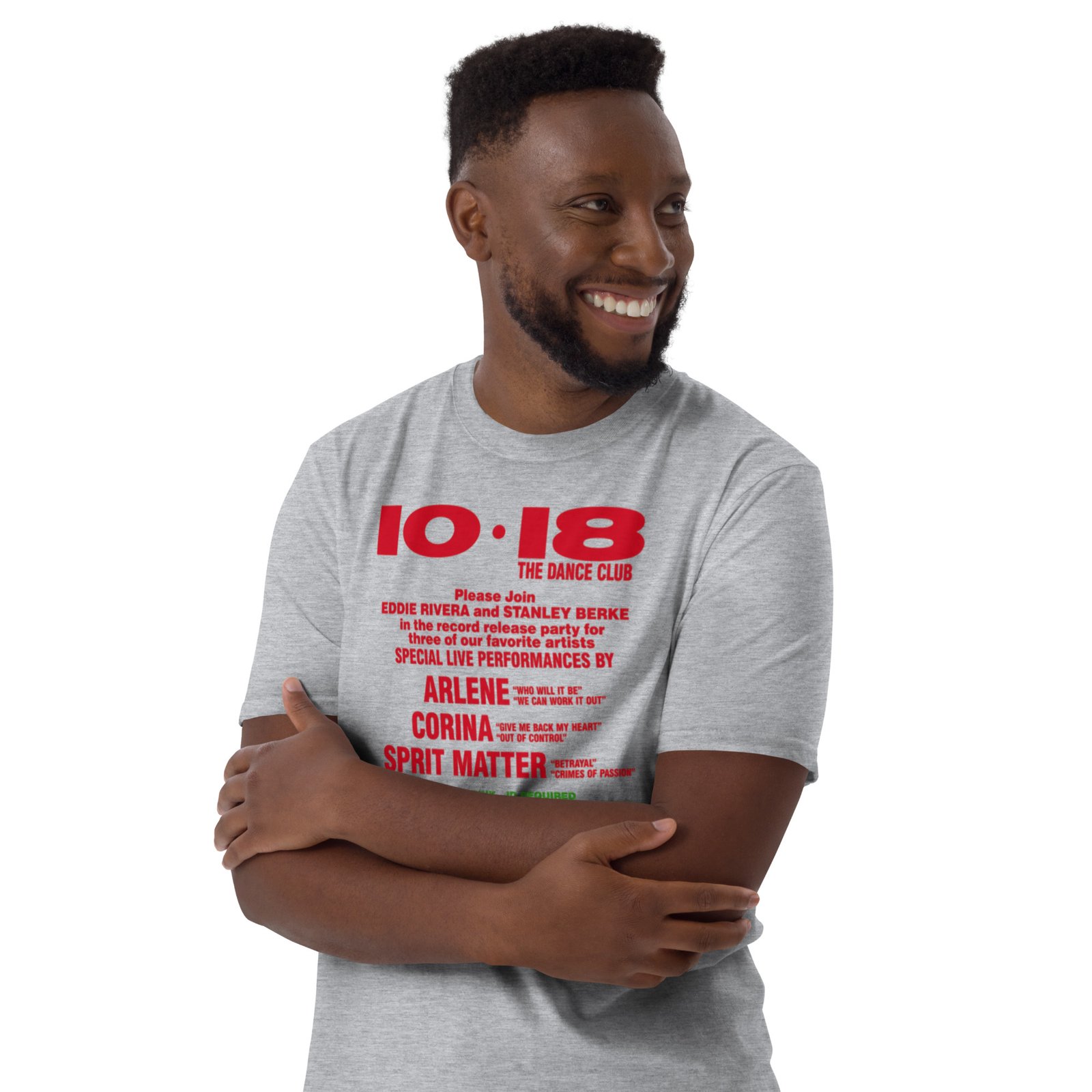 1018 Flashback 1988 Short-Sleeve Unisex T-Shirt / RockaTeeWear - Image 33
