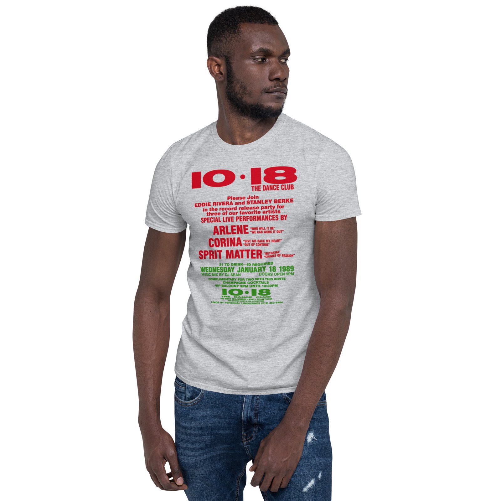1018 Flashback 1988 Short-Sleeve Unisex T-Shirt / RockaTeeWear - Image 40