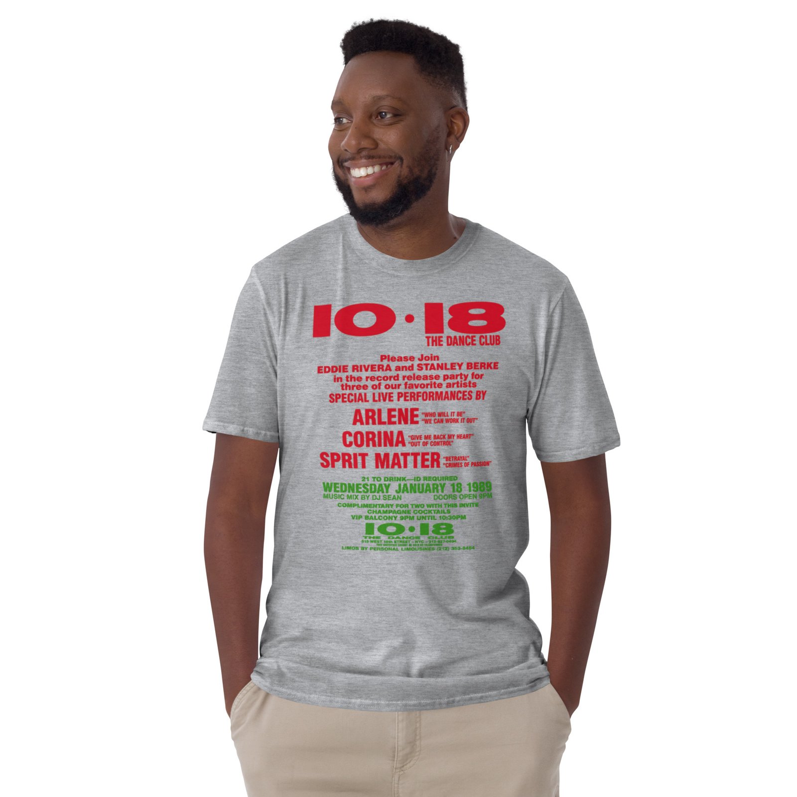 1018 Flashback 1988 Short-Sleeve Unisex T-Shirt / RockaTeeWear - Image 20