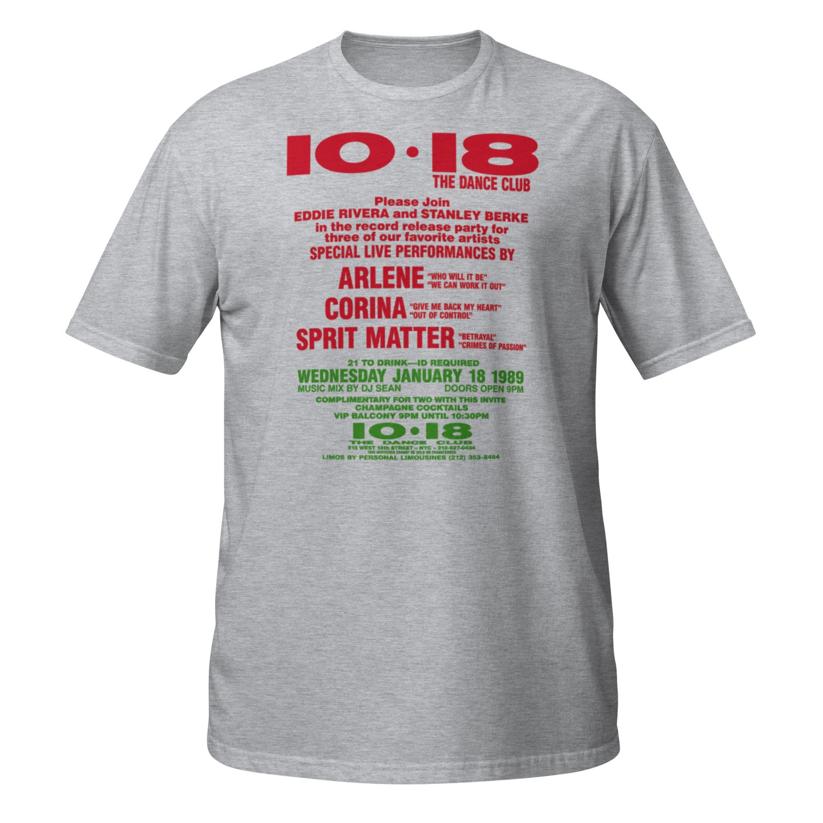 1018 Flashback 1988 Short-Sleeve Unisex T-Shirt / RockaTeeWear - Image 5
