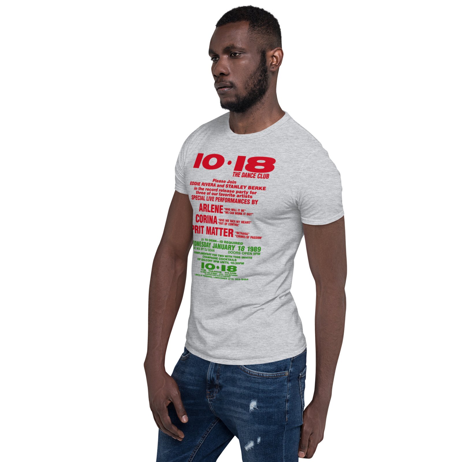 1018 Flashback 1988 Short-Sleeve Unisex T-Shirt / RockaTeeWear - Image 53