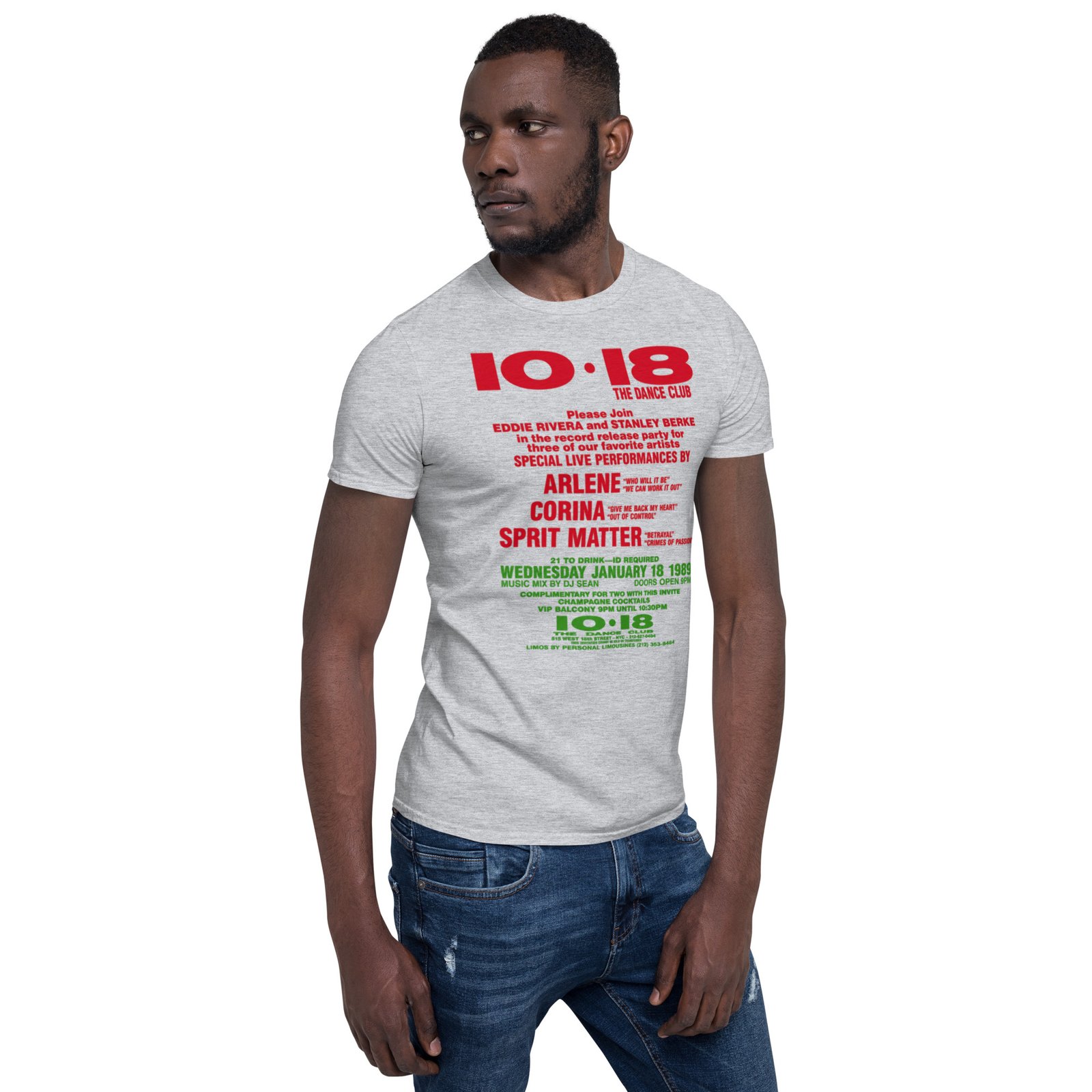 1018 Flashback 1988 Short-Sleeve Unisex T-Shirt / RockaTeeWear - Image 46