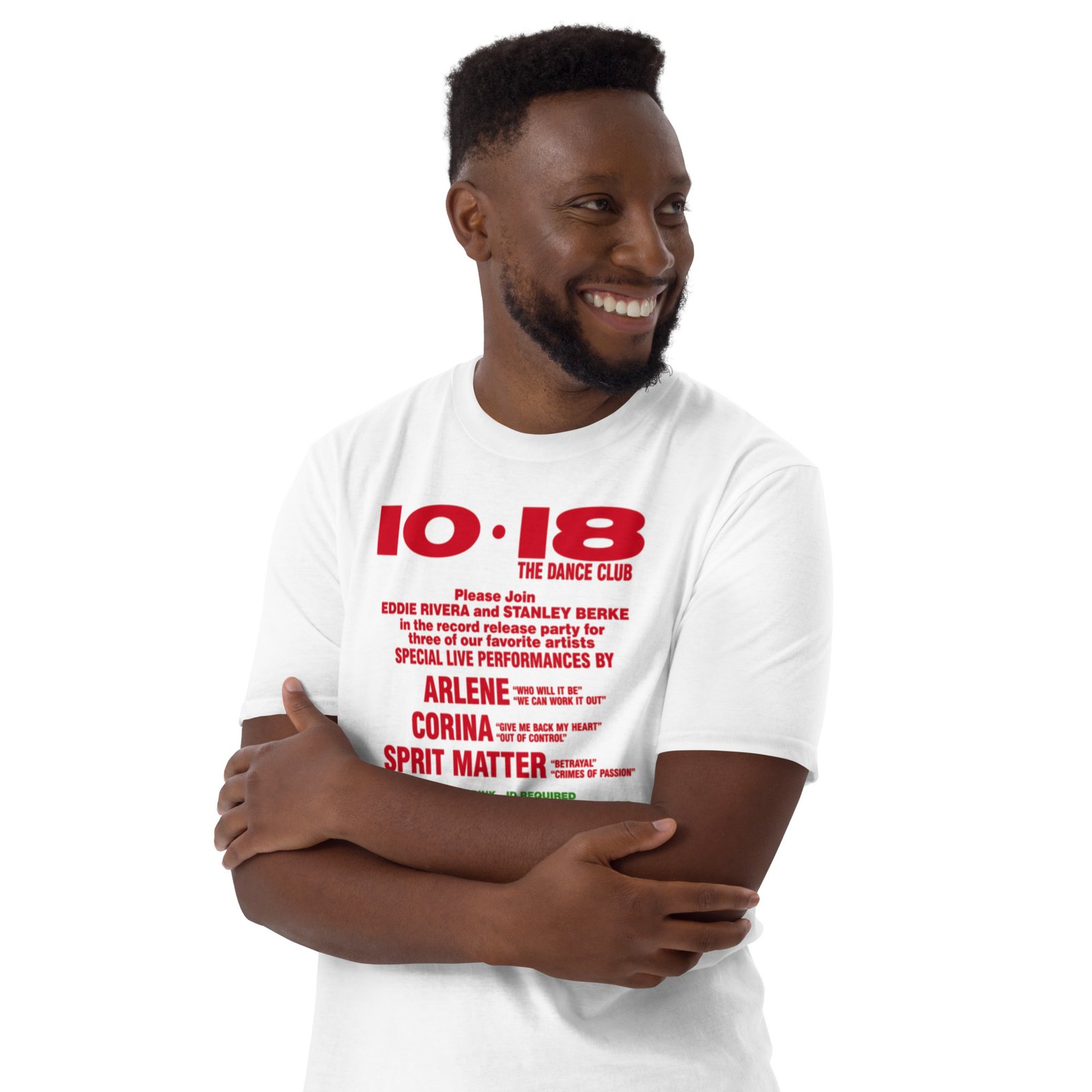 1018 Flashback 1988 Short-Sleeve Unisex T-Shirt / RockaTeeWear - Image 36
