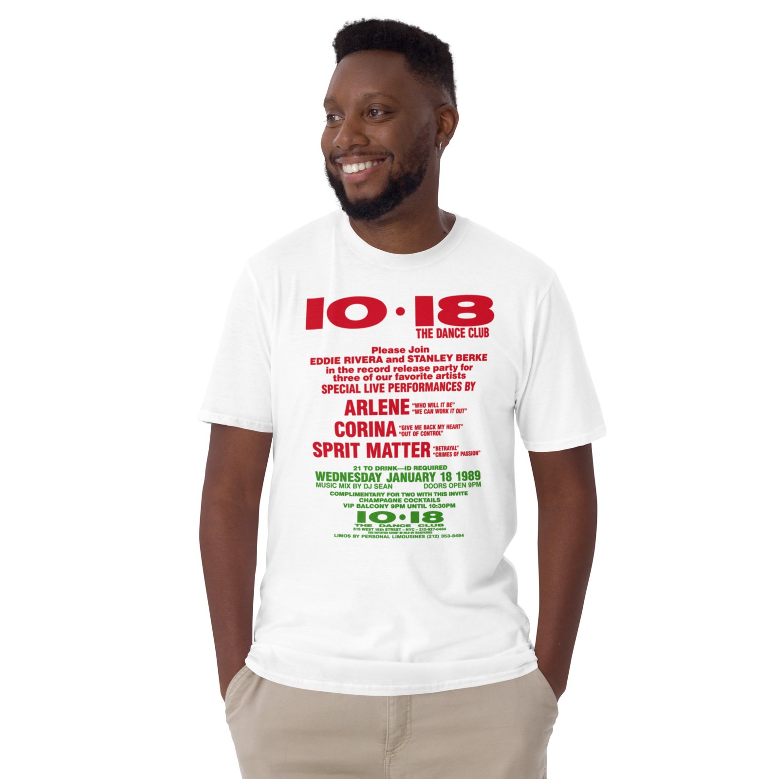 1018 Flashback 1988 Short-Sleeve Unisex T-Shirt / RockaTeeWear - Image 22