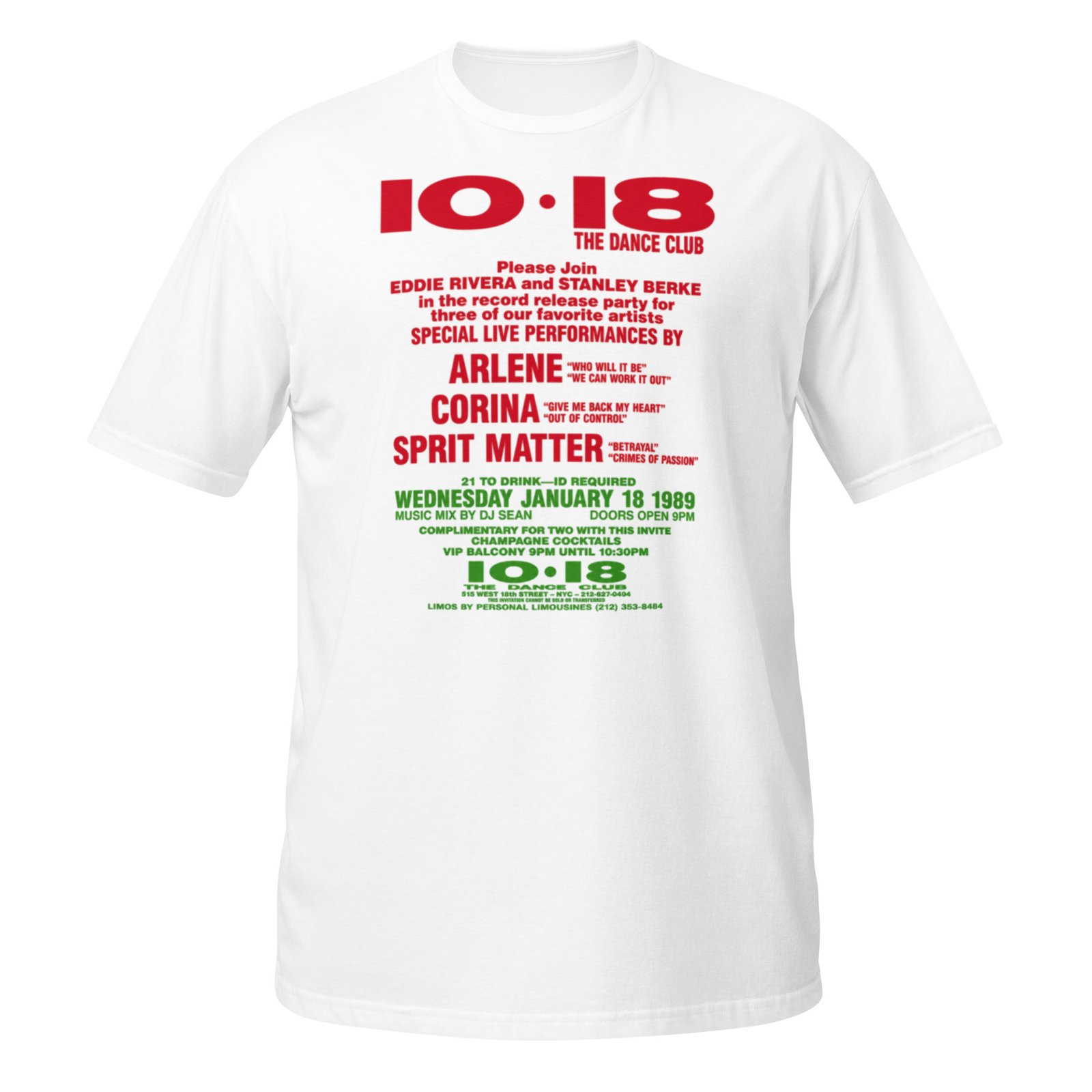 1018 Flashback 1988 Short-Sleeve Unisex T-Shirt / RockaTeeWear - Image 8