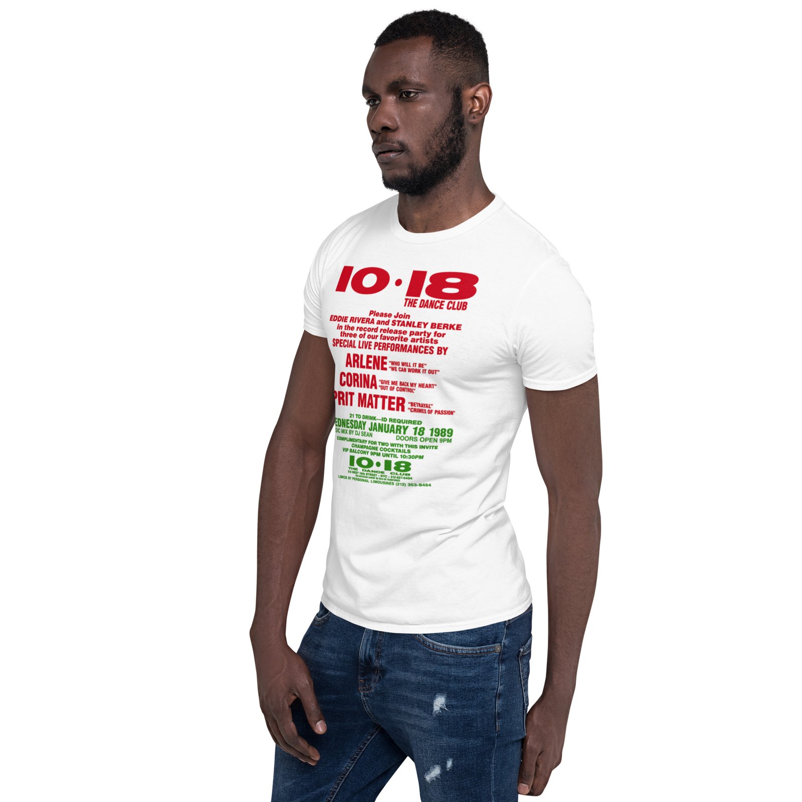 1018 Flashback 1988 Short-Sleeve Unisex T-Shirt / RockaTeeWear - Image 56