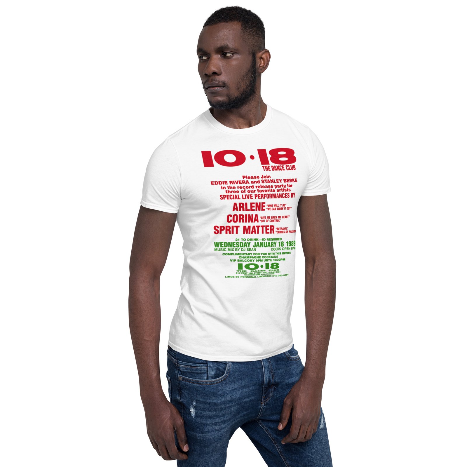 1018 Flashback 1988 Short-Sleeve Unisex T-Shirt / RockaTeeWear - Image 49