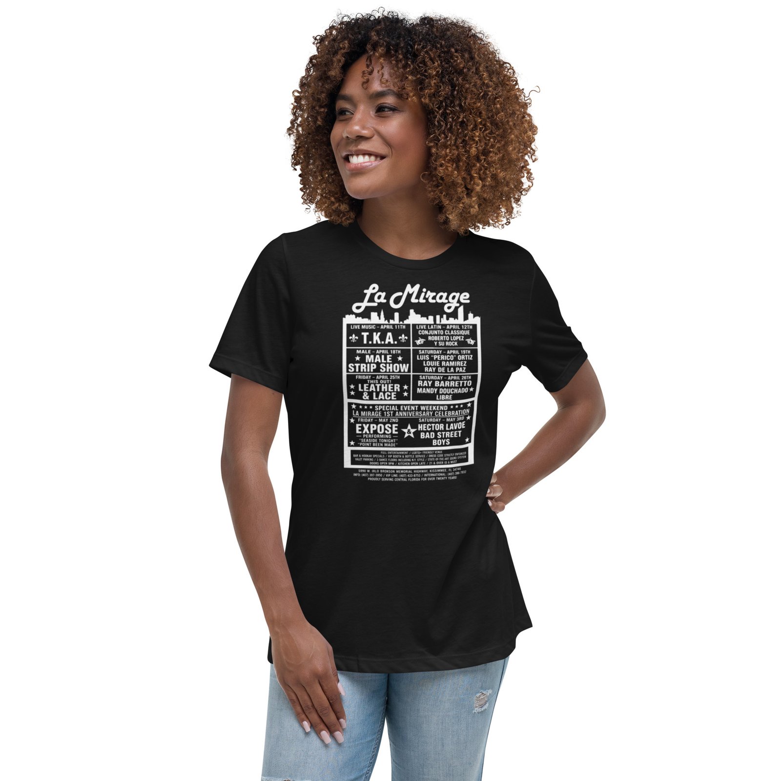La Mirage Dance Club Women's Relaxed T-Shirt / RockaTeeWear - Image 22