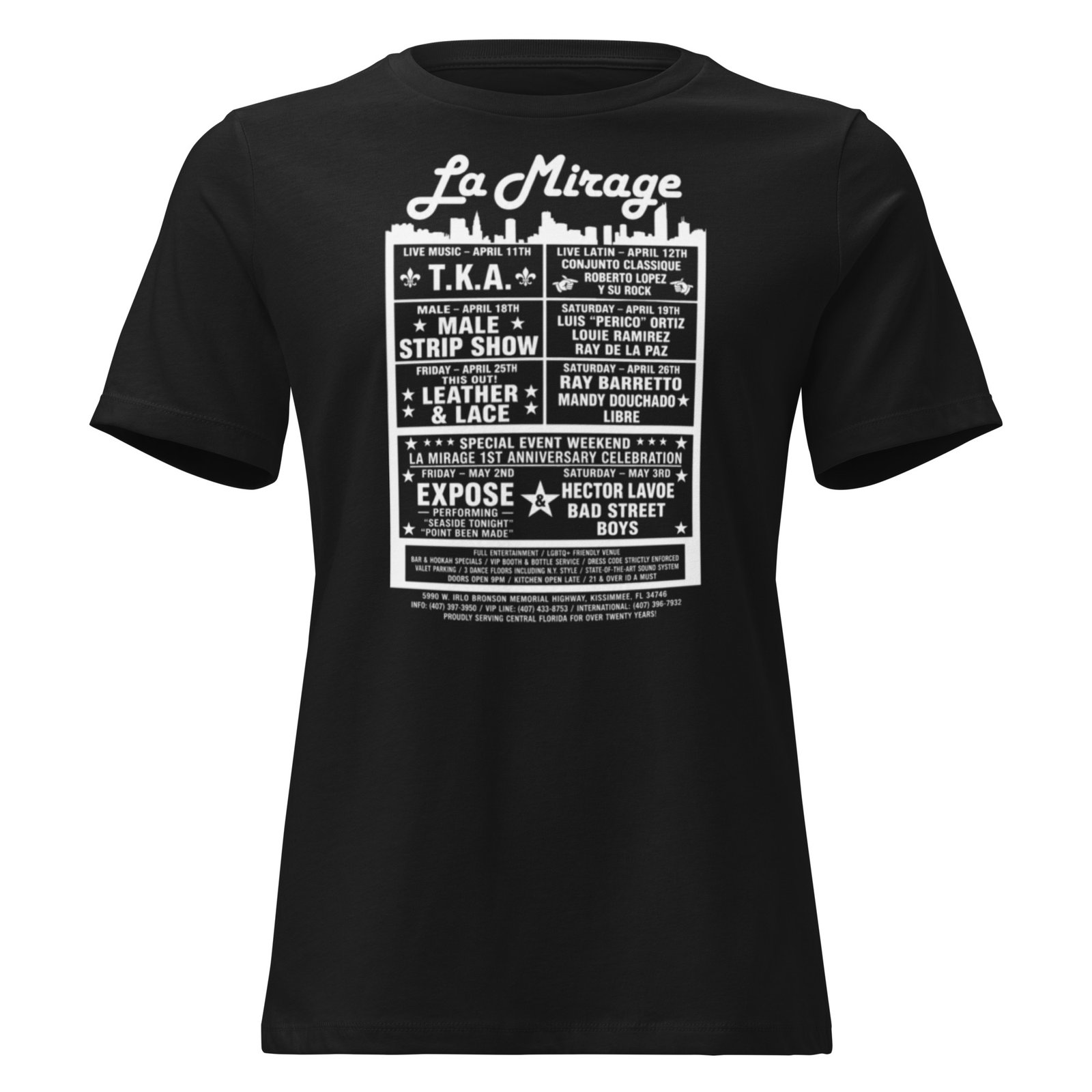 La Mirage Dance Club Women's Relaxed T-Shirt / RockaTeeWear - Image 2