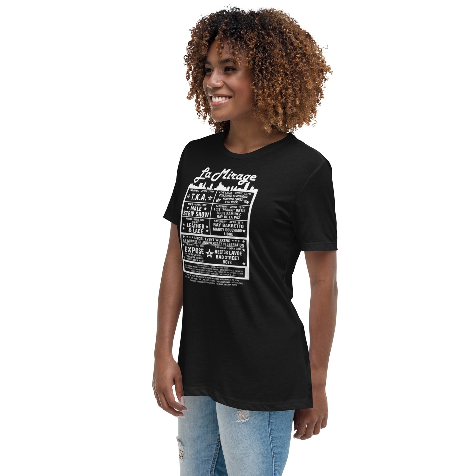 La Mirage Dance Club Women's Relaxed T-Shirt / RockaTeeWear - Image 32