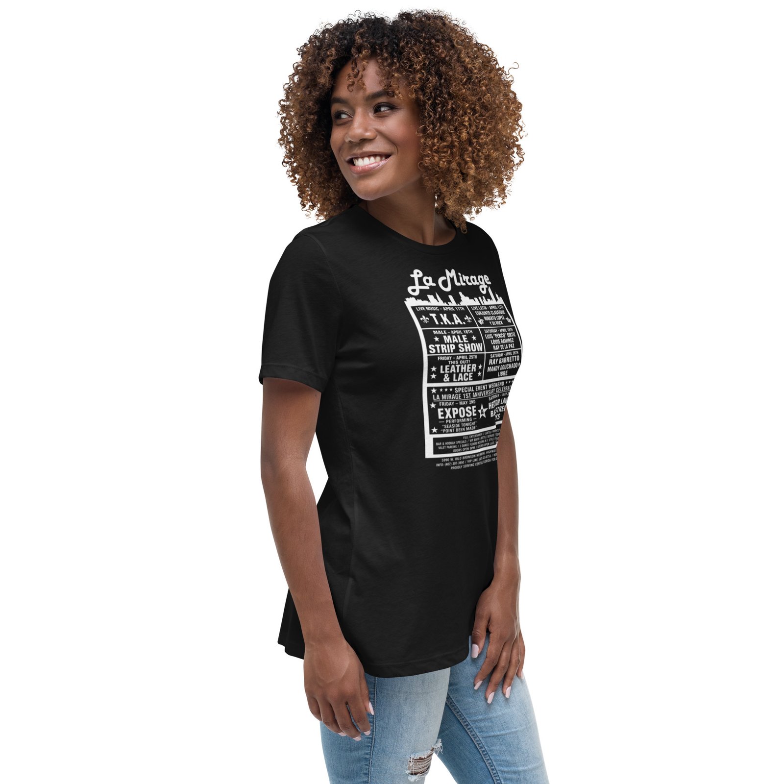 La Mirage Dance Club Women's Relaxed T-Shirt / RockaTeeWear - Image 37