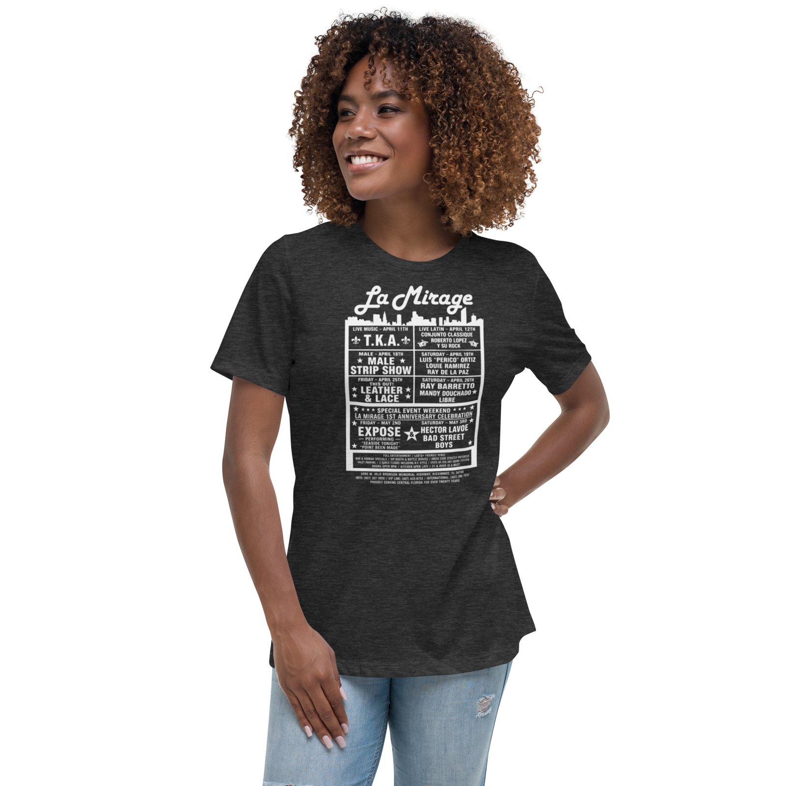 La Mirage Dance Club Women's Relaxed T-Shirt / RockaTeeWear - Image 24