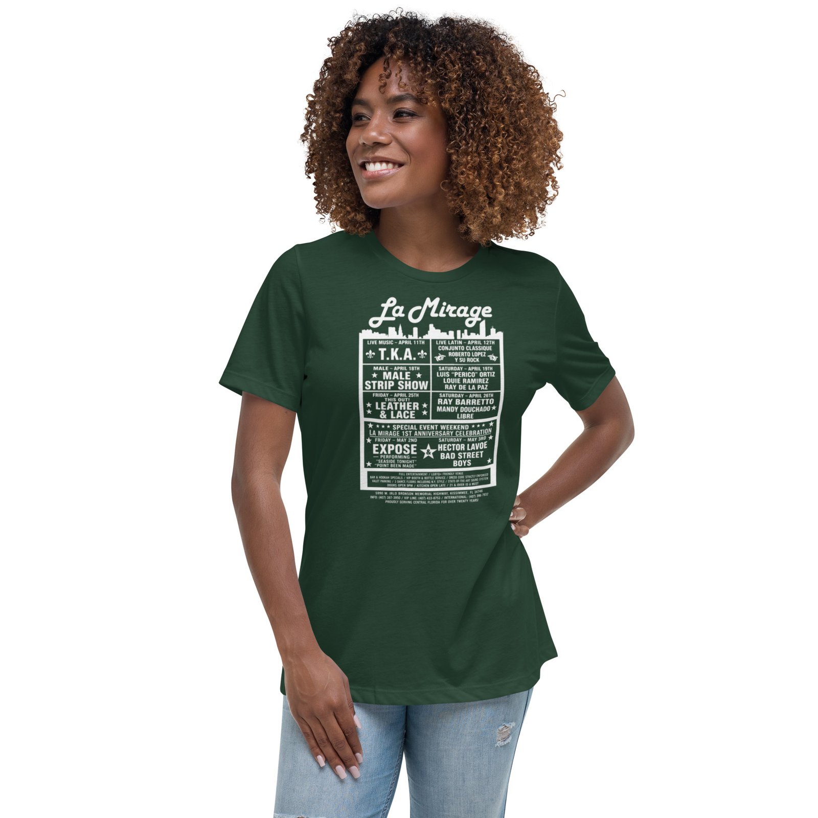 La Mirage Dance Club Women's Relaxed T-Shirt / RockaTeeWear - Image 25