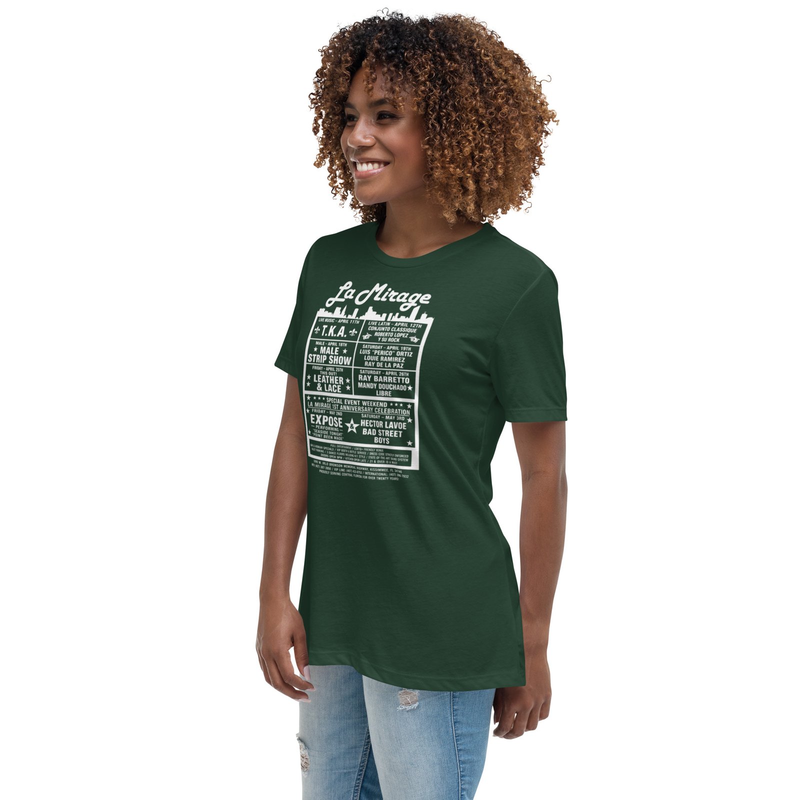 La Mirage Dance Club Women's Relaxed T-Shirt / RockaTeeWear - Image 35