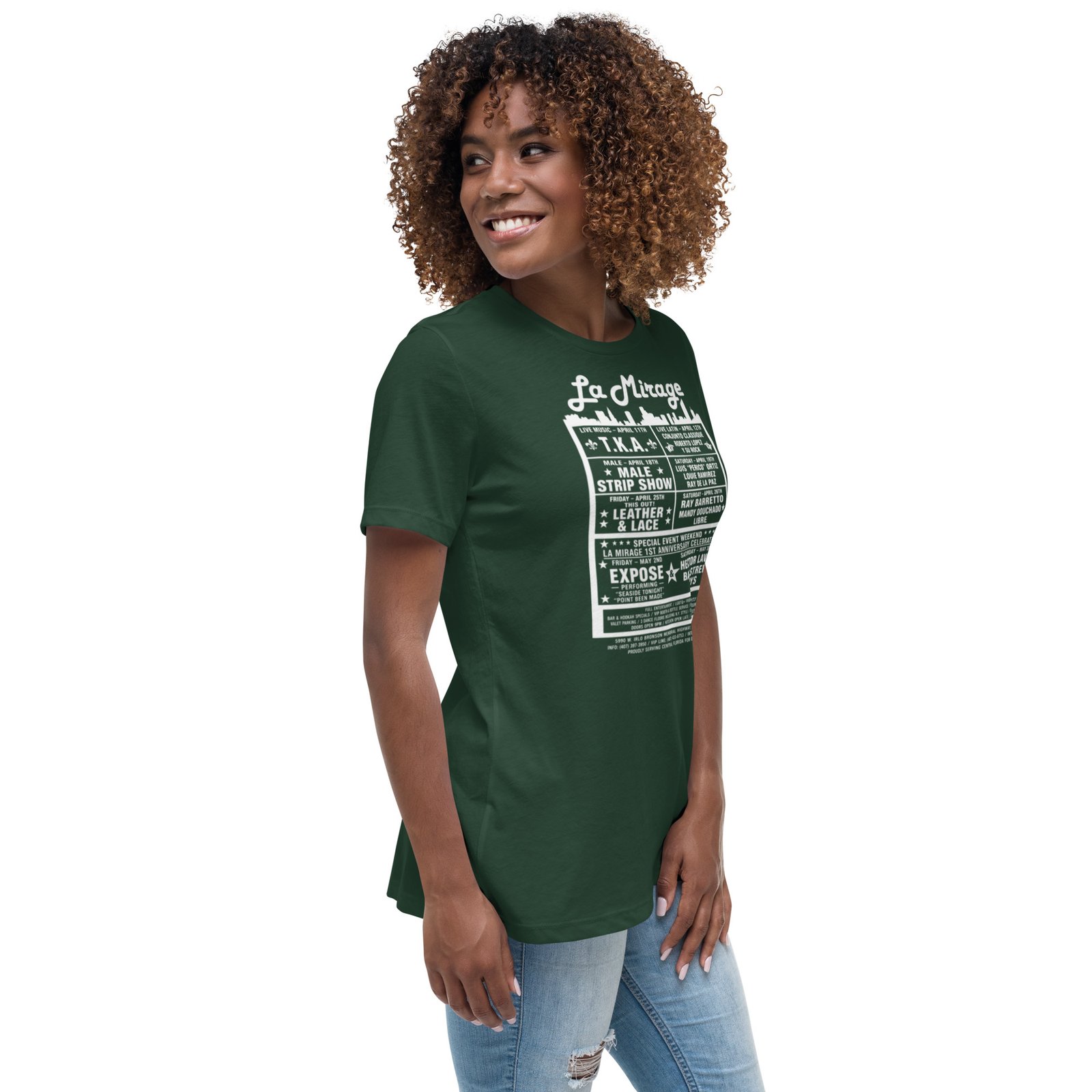 La Mirage Dance Club Women's Relaxed T-Shirt / RockaTeeWear - Image 40