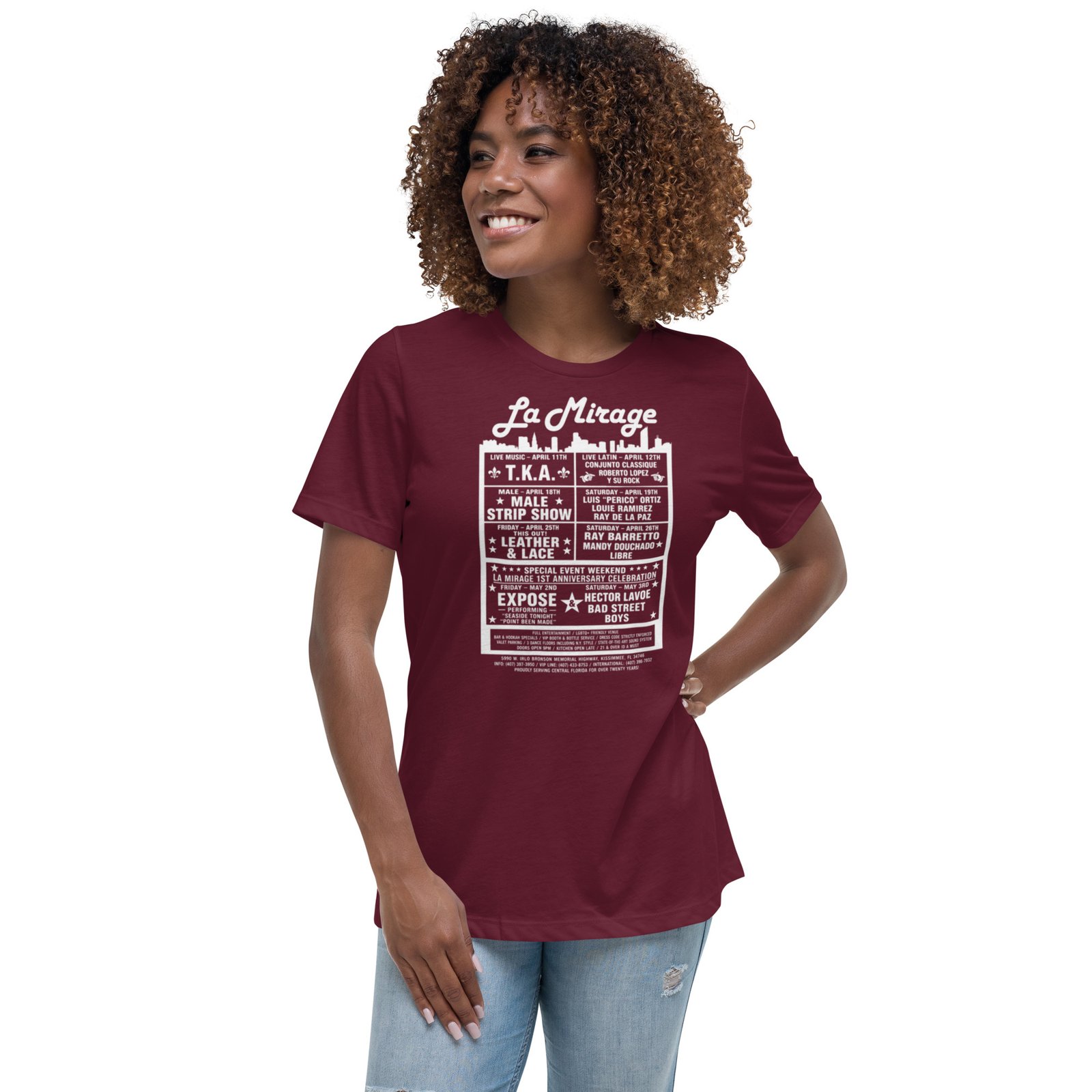 La Mirage Dance Club Women's Relaxed T-Shirt / RockaTeeWear - Image 23