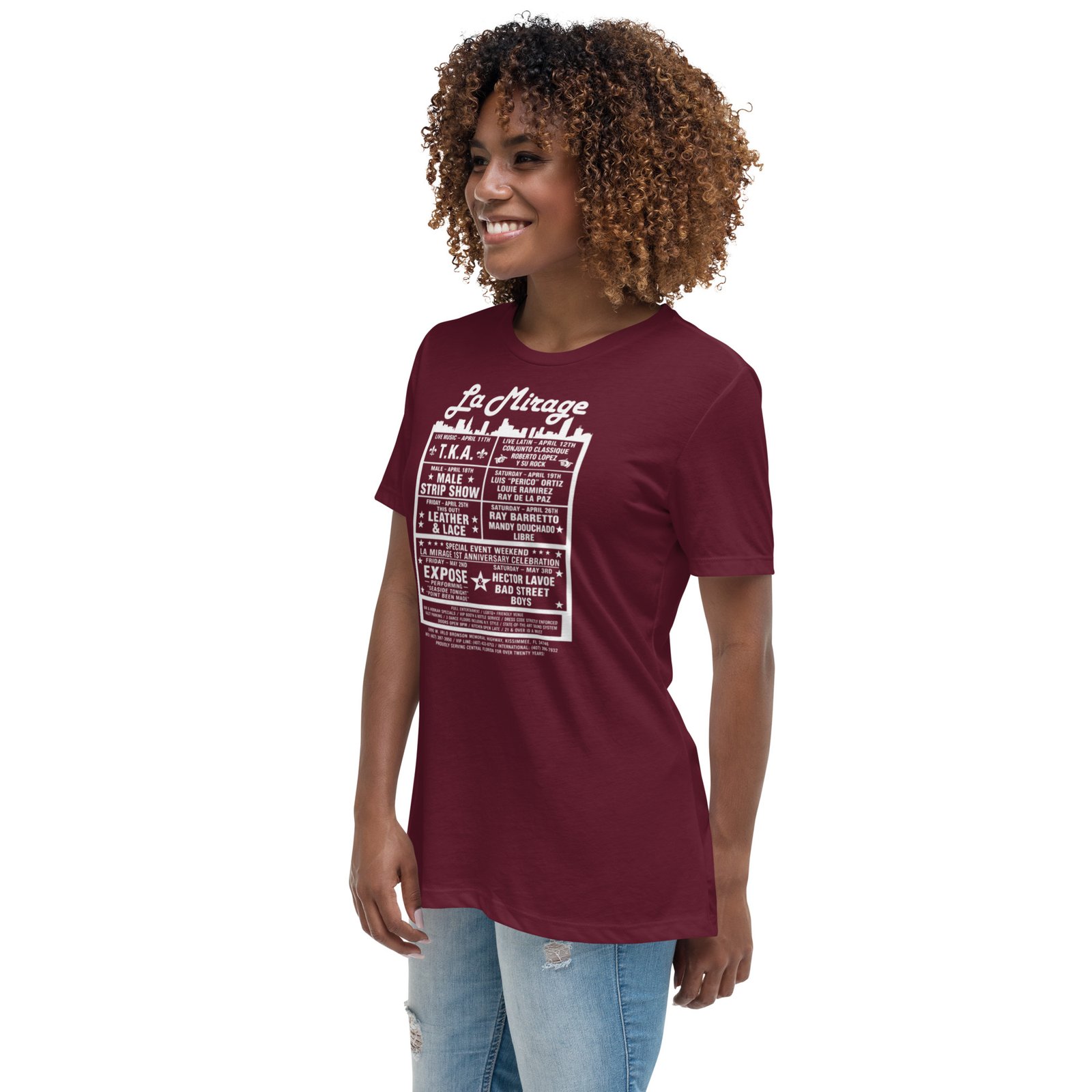 La Mirage Dance Club Women's Relaxed T-Shirt / RockaTeeWear - Image 33