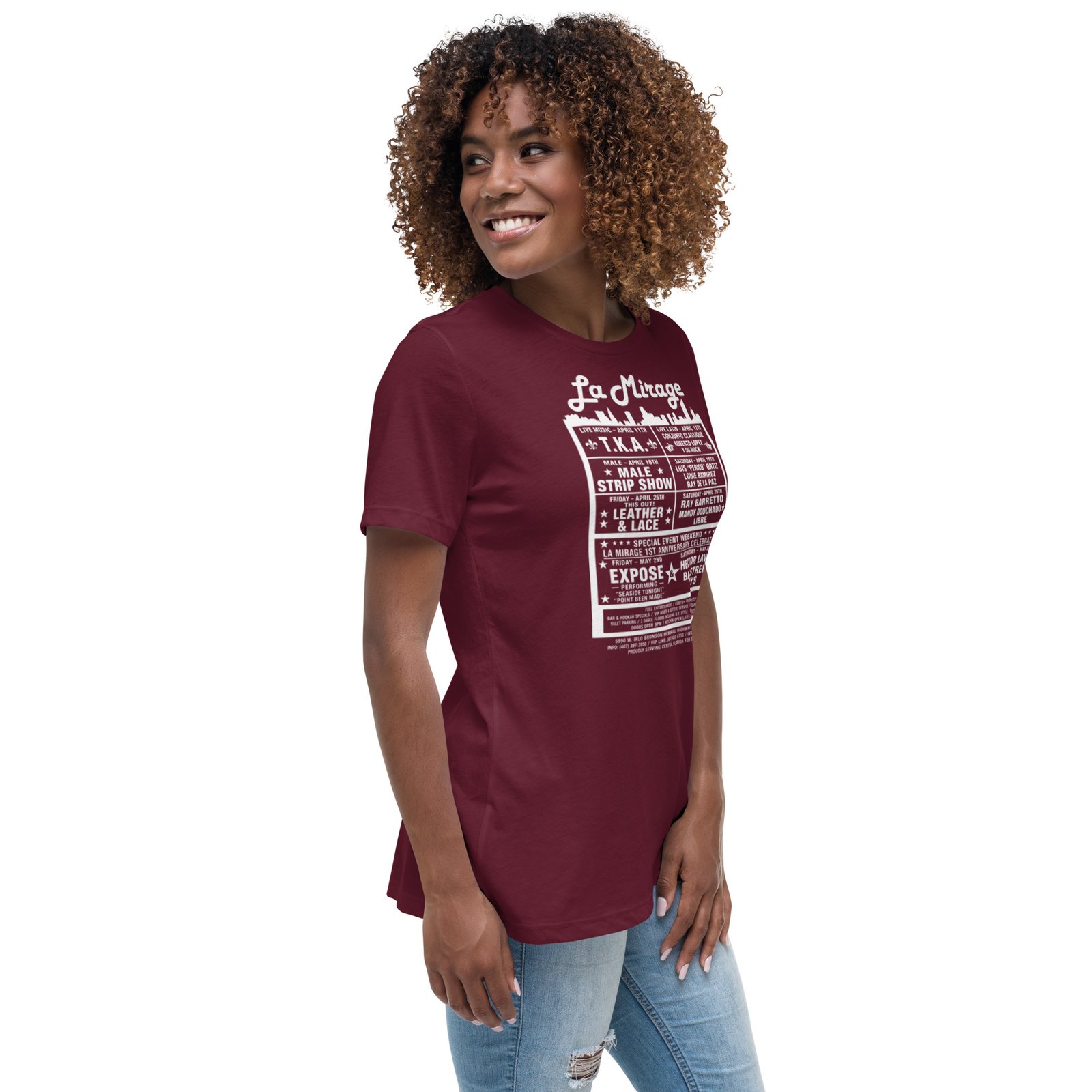 La Mirage Dance Club Women's Relaxed T-Shirt / RockaTeeWear - Image 38