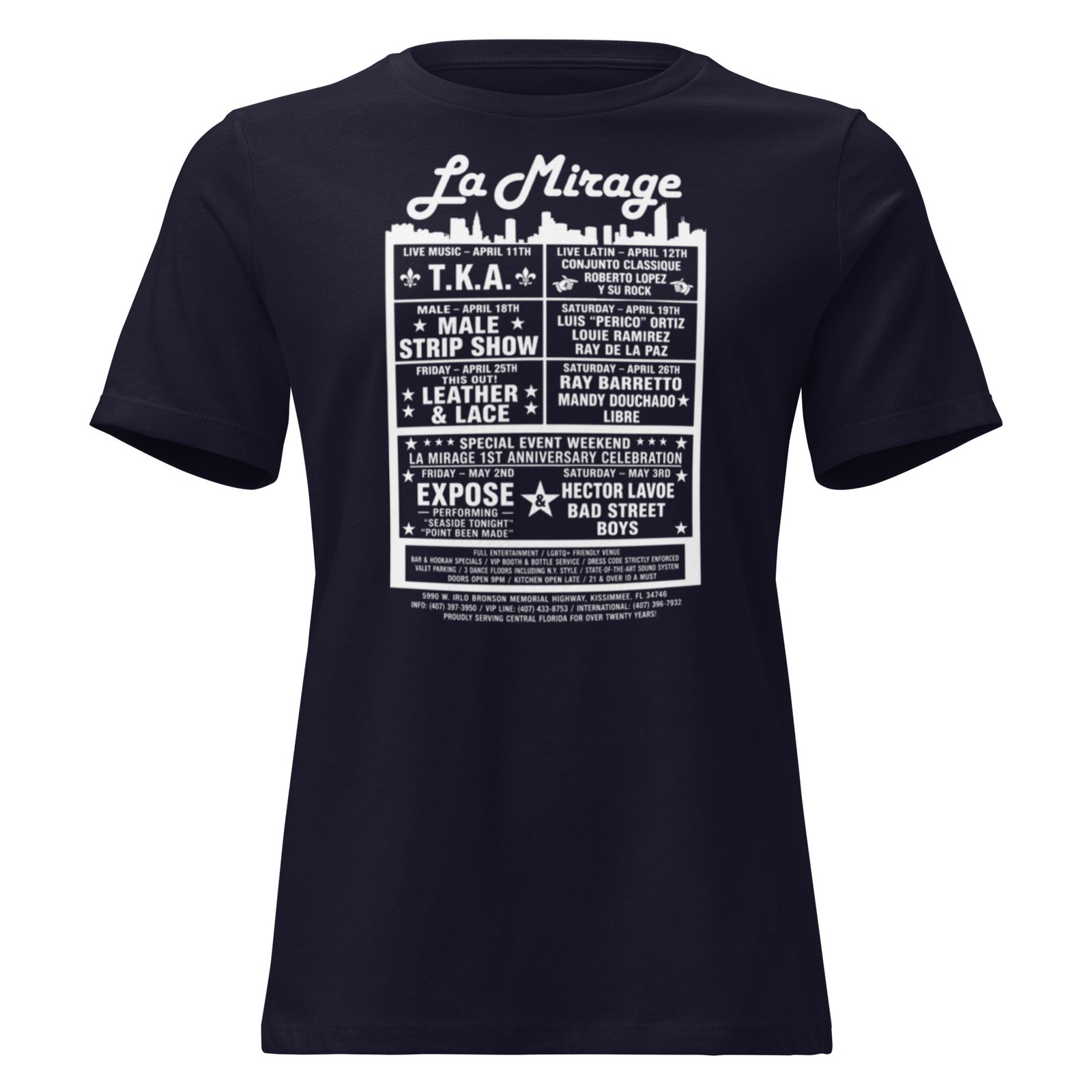La Mirage Dance Club Women's Relaxed T-Shirt / RockaTeeWear