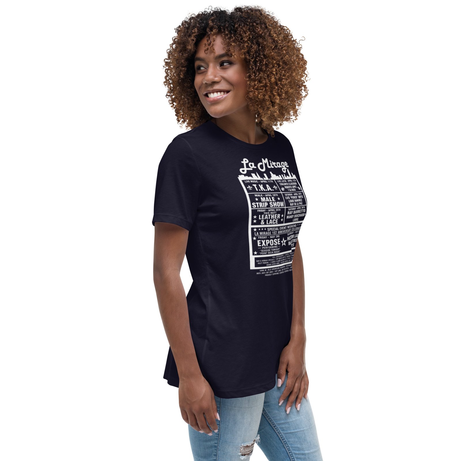 La Mirage Dance Club Women's Relaxed T-Shirt / RockaTeeWear - Image 36