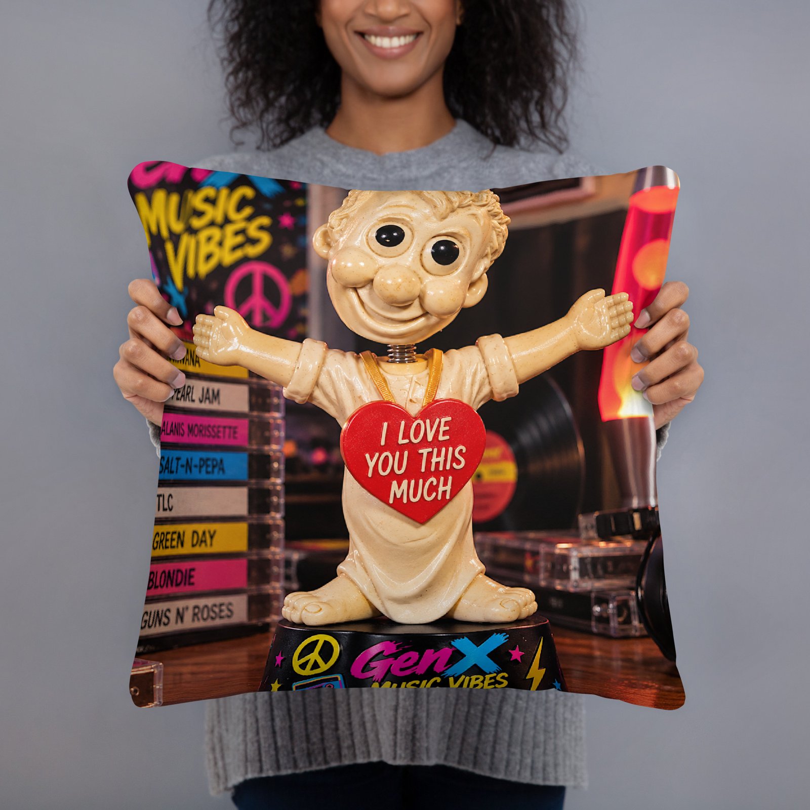 GenX Music Vibes Presents: Ladies Rock – Classy, Sassy & Unbothered! – Limited Edition Bobblehead Pillow / RockaTeeWear - Image 2