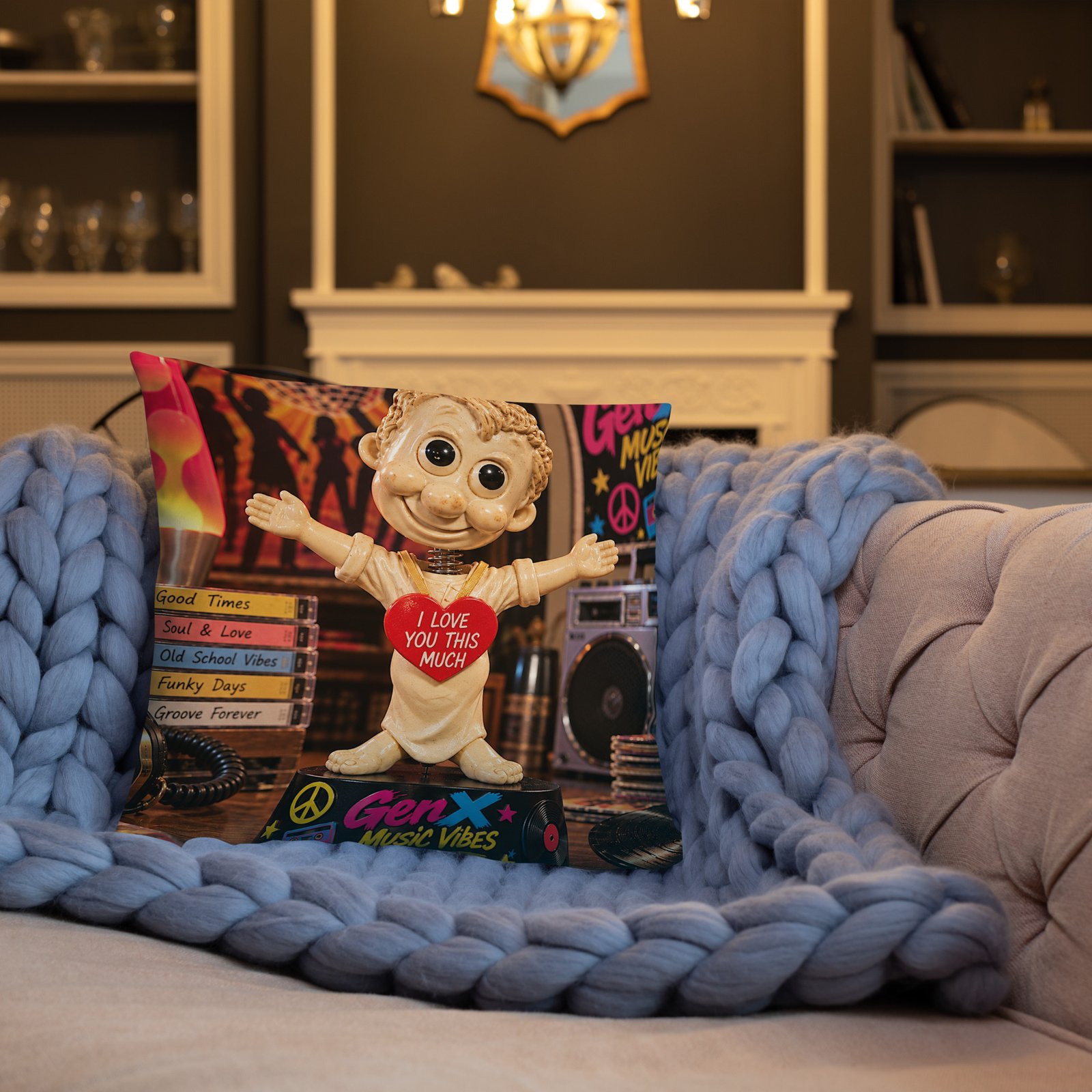 GenX Music Vibes Presents: ClassECali – West Coast, No Filter! – Limited Edition Bobblehead Pillow / RockAteeWear - Image 19