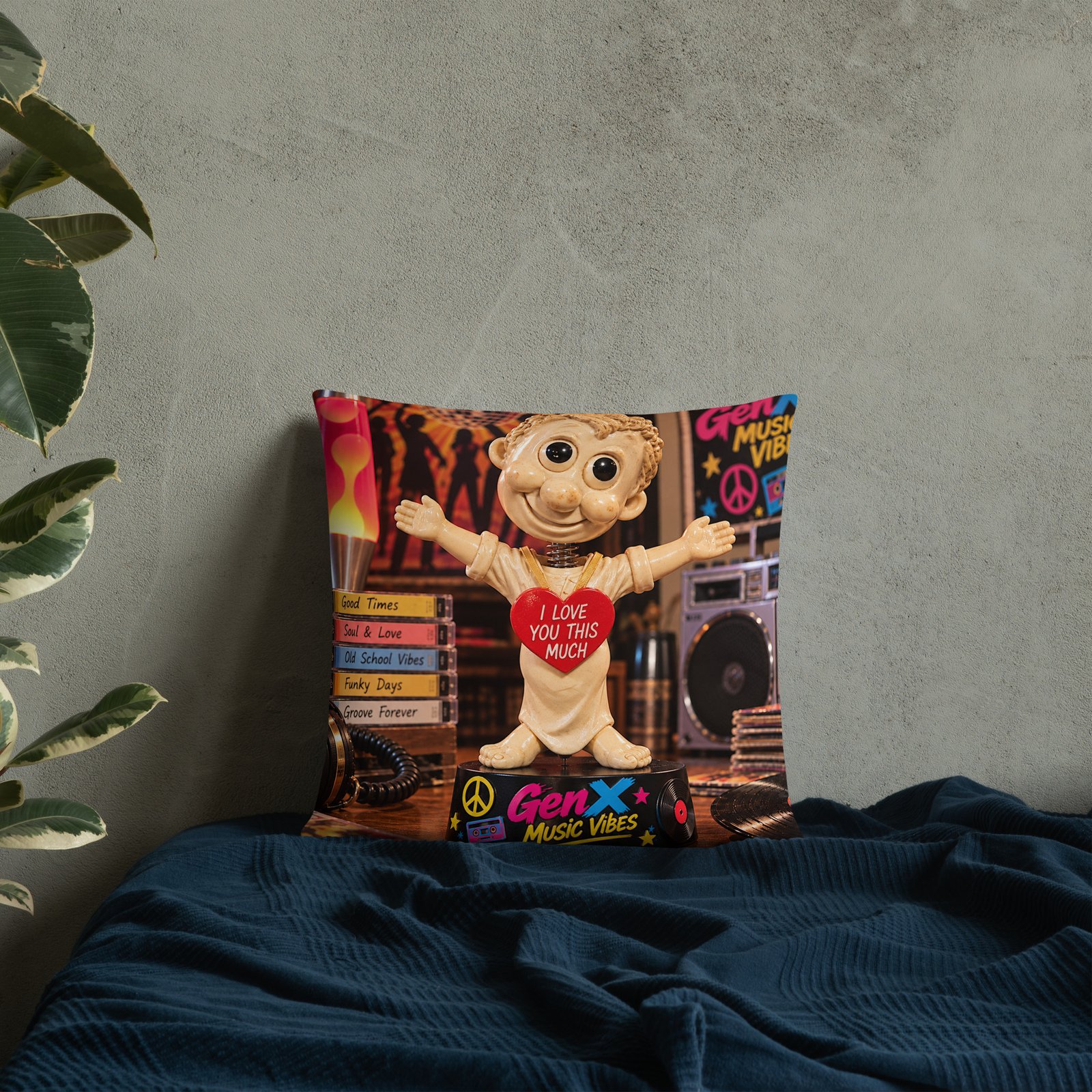GenX Music Vibes Presents: ClassECali – West Coast, No Filter! – Limited Edition Bobblehead Pillow / RockAteeWear - Image 10