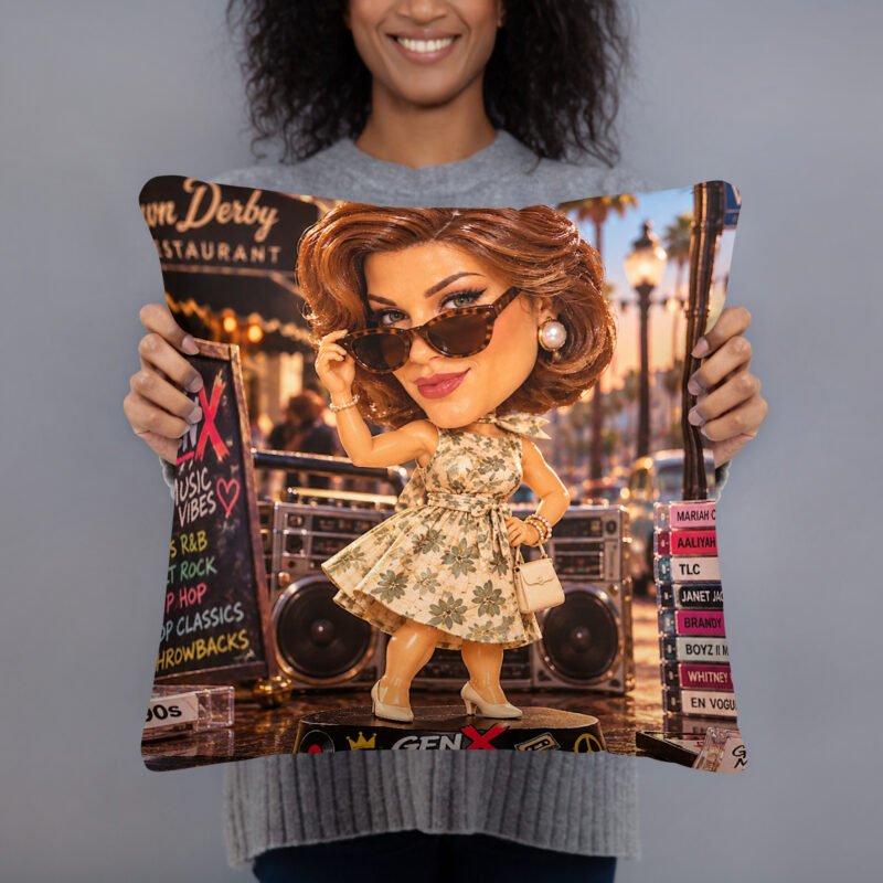 GenX Music Vibes Presents: ClasseCali – California Dreamin', Still Schemin'! – Limited Edition Bobblehead Pillow / RockAteeWear