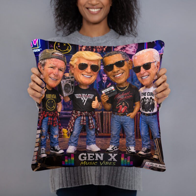 GenX Music Vibes Presents: Talking Heads – Everybody's Got Something to Say! – Limited Edition Bobblehead Pillow / RockAteeWear