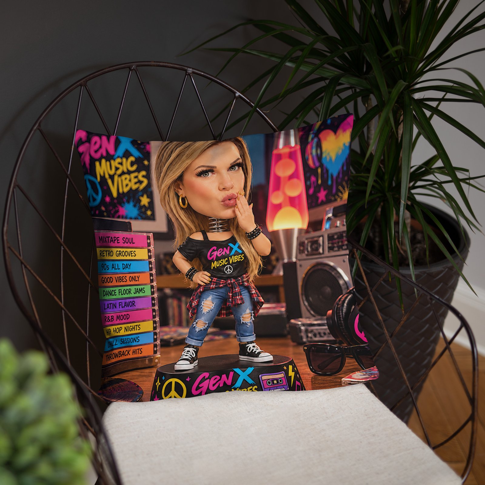 GenX Music Vibes Presents: ClassECali – West Coast, No Filter! – Limited Edition Bobblehead Pillow / RockAteeWear - Image 14
