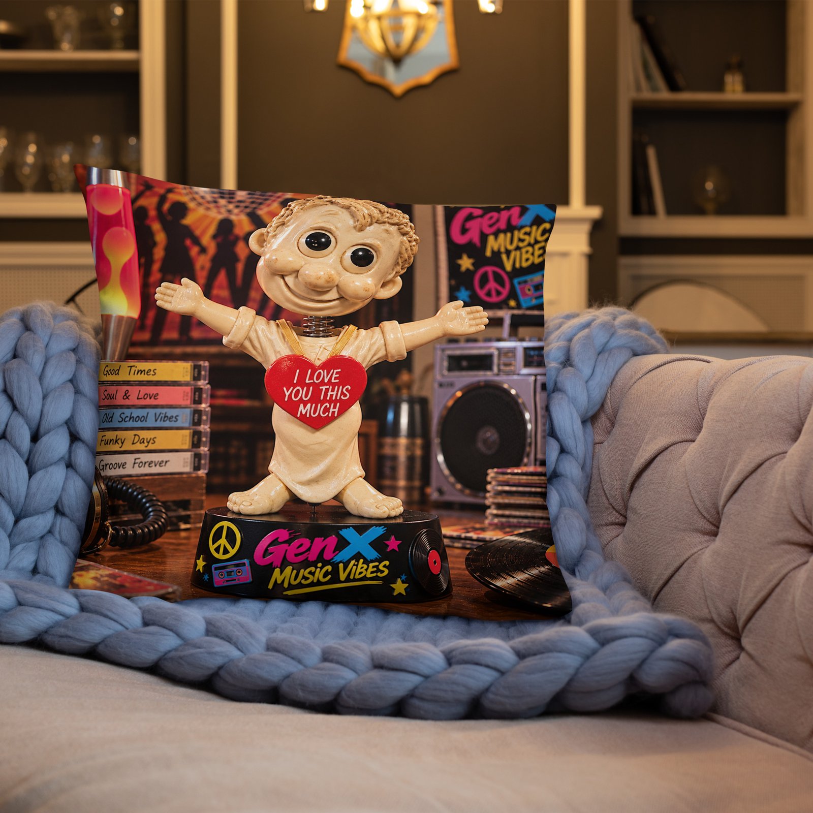 GenX Music Vibes Presents: ClassECali – West Coast, No Filter! – Limited Edition Bobblehead Pillow / RockAteeWear - Image 31