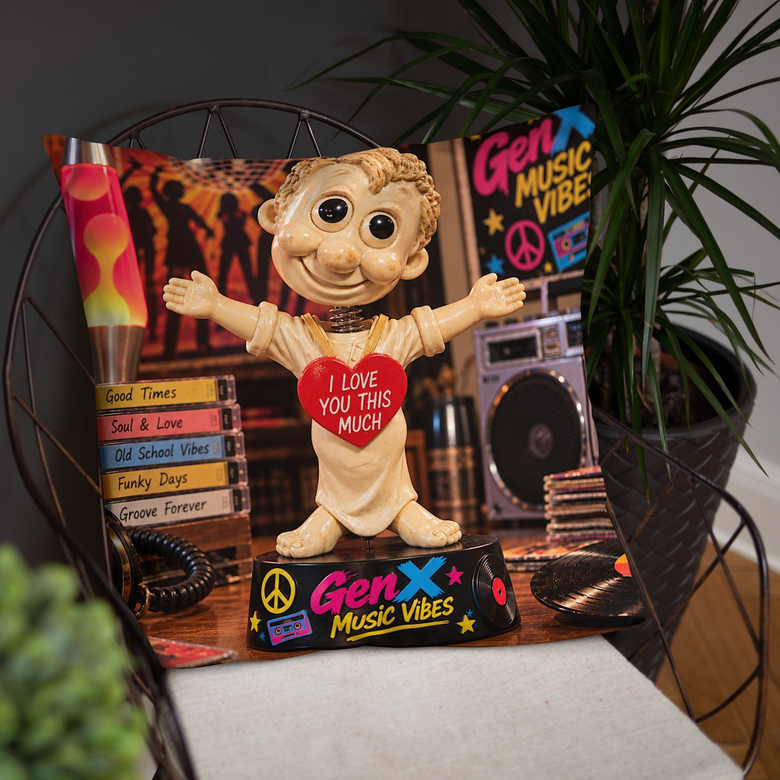 GenX Music Vibes Presents: ClassECali – West Coast, No Filter! – Limited Edition Bobblehead Pillow / RockAteeWear - Image 32